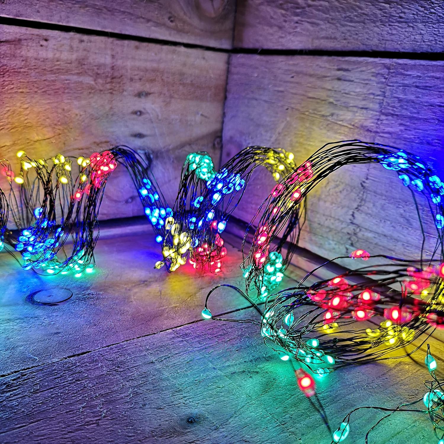 Premier Waterfall Ultra Brights Multi Action 400 Multicoloured LED Christmas Lights BigaMart
