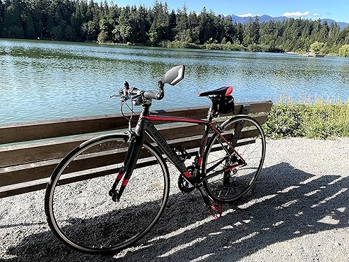 Miniatura 8 de Hafny Espejo de bicicleta de extremo de barra HF-M900LS-FR08 (HF-M900LS-FR08 (lado izquierdo, vidrio plateado))