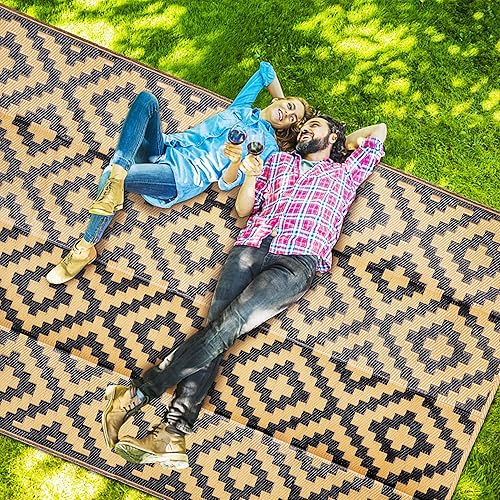 Miniatura 7 de SAND MINE - Alfombras reversibles, alfombra de pajillas de plástico, alfombra de área moderna, alfombra grande para suelo y exteriores, vehículos