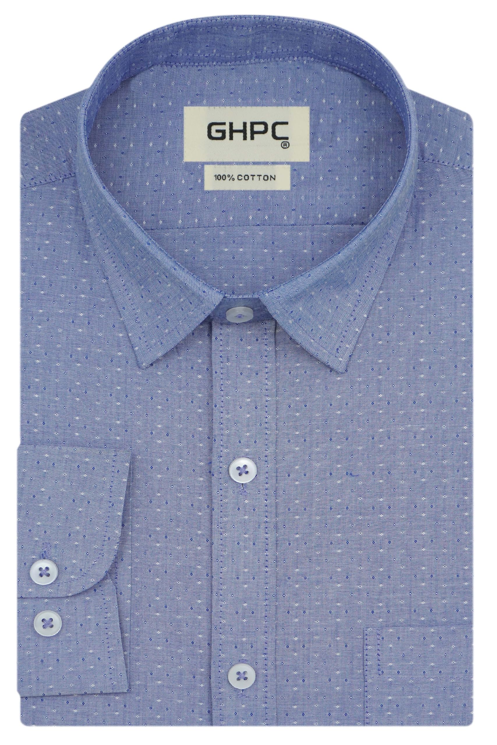 100% Cotton Printed Full Sleeves Regular Fit Formal Shirt for Men-image-10