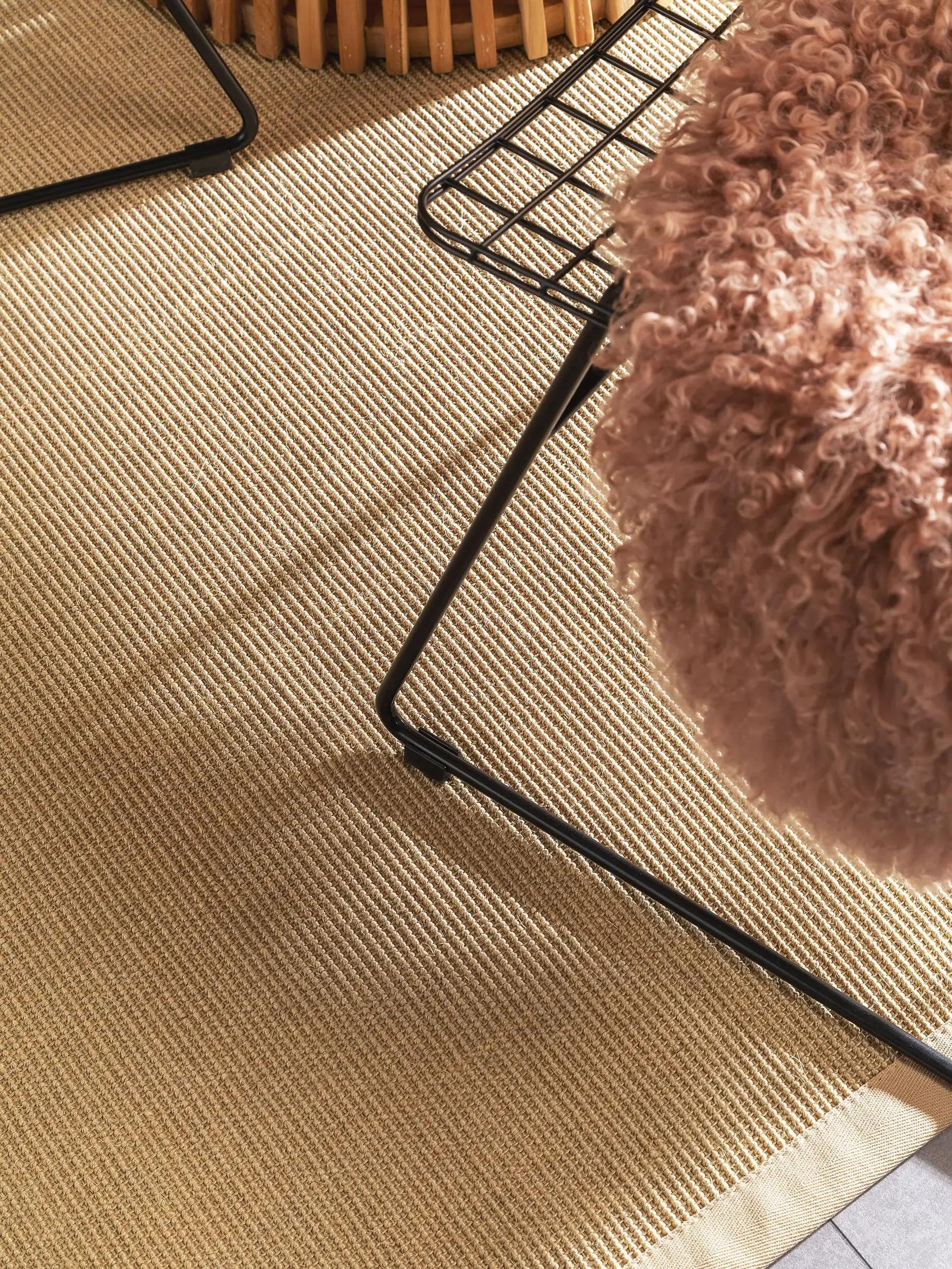 benuta Nest Sisal Sana Tapis en Fibre Naturelle - Crème - 200 x 300 cm - Tapis Robuste pour Salle à Manger et Salon - 100% sisal - Fibres Naturelles - Design Intemporel