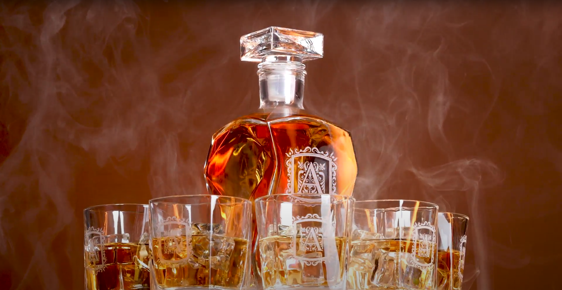 Maverton Set Decanter Per Whisky In Vetro 700 Ml Con 4 Bicchieri – Incisione Personalizzata, Regalo Compleanno Donna - 2