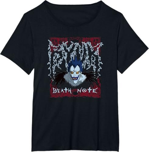 Miniatura 11 de Death Note Heavy Metal Shinigami Ryuk Anime T-Shirt Black,Navy Blue,Asphalt Grey,Dark Heather Grey
