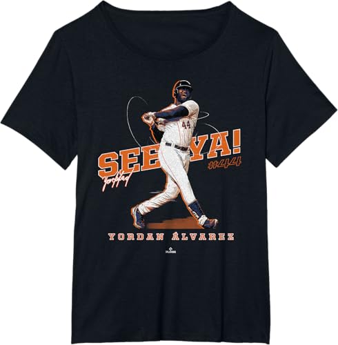 Miniatura 13 de See Ya! Yordan Alvarez Houston MLBPA T-Shirt Black,Navy Blue,Dark Heather Grey,Heather Grey,Orange