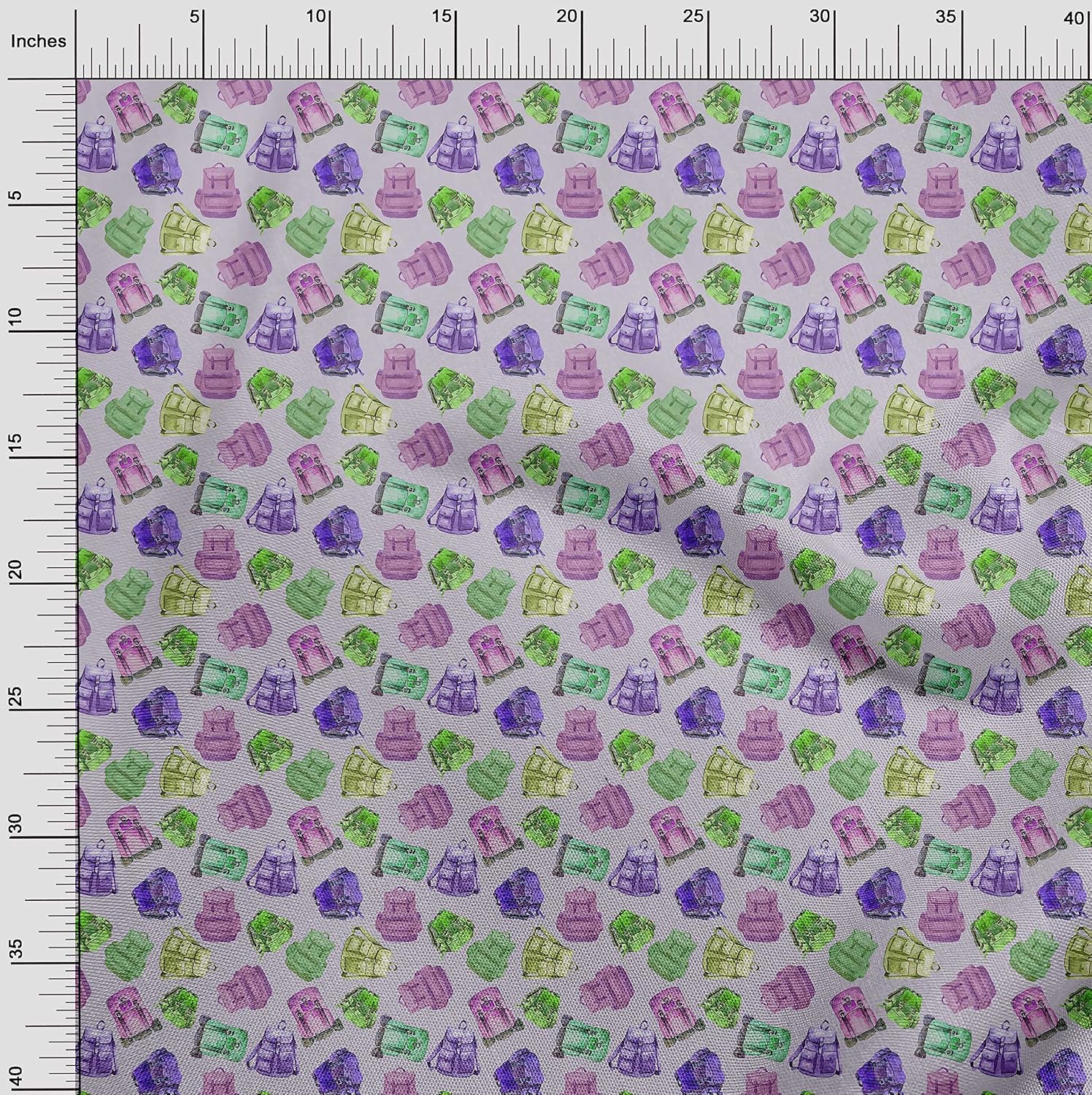 oneOone Viscose Chiffon Purple2 Fabric Travel Fabric for Sewing Printed Craft Fabric By The Yard 42 Inch Wide