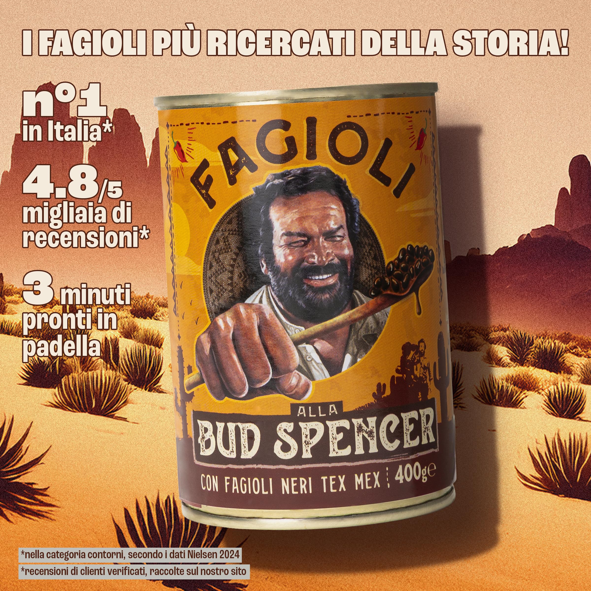 Fagioli alla Bud Spencer – Tex Mex (Vassoio da 12 Lattine da 400g)