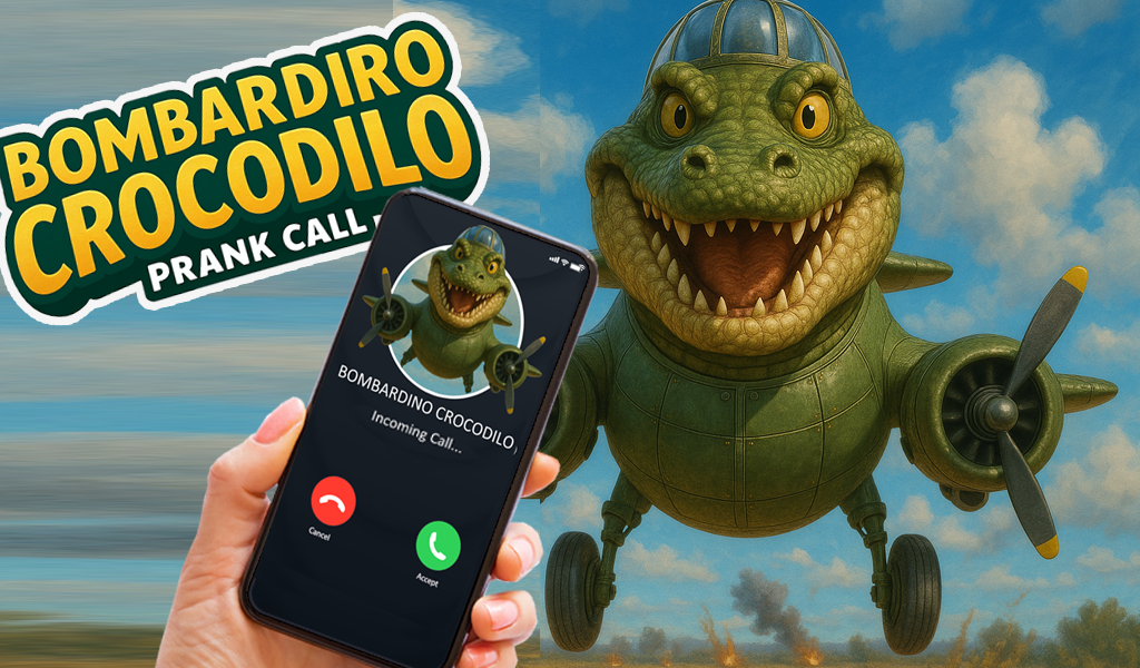 Bombardino Crocodilo Prank Call – Italian Brainrot Fake Calls & Jump ...