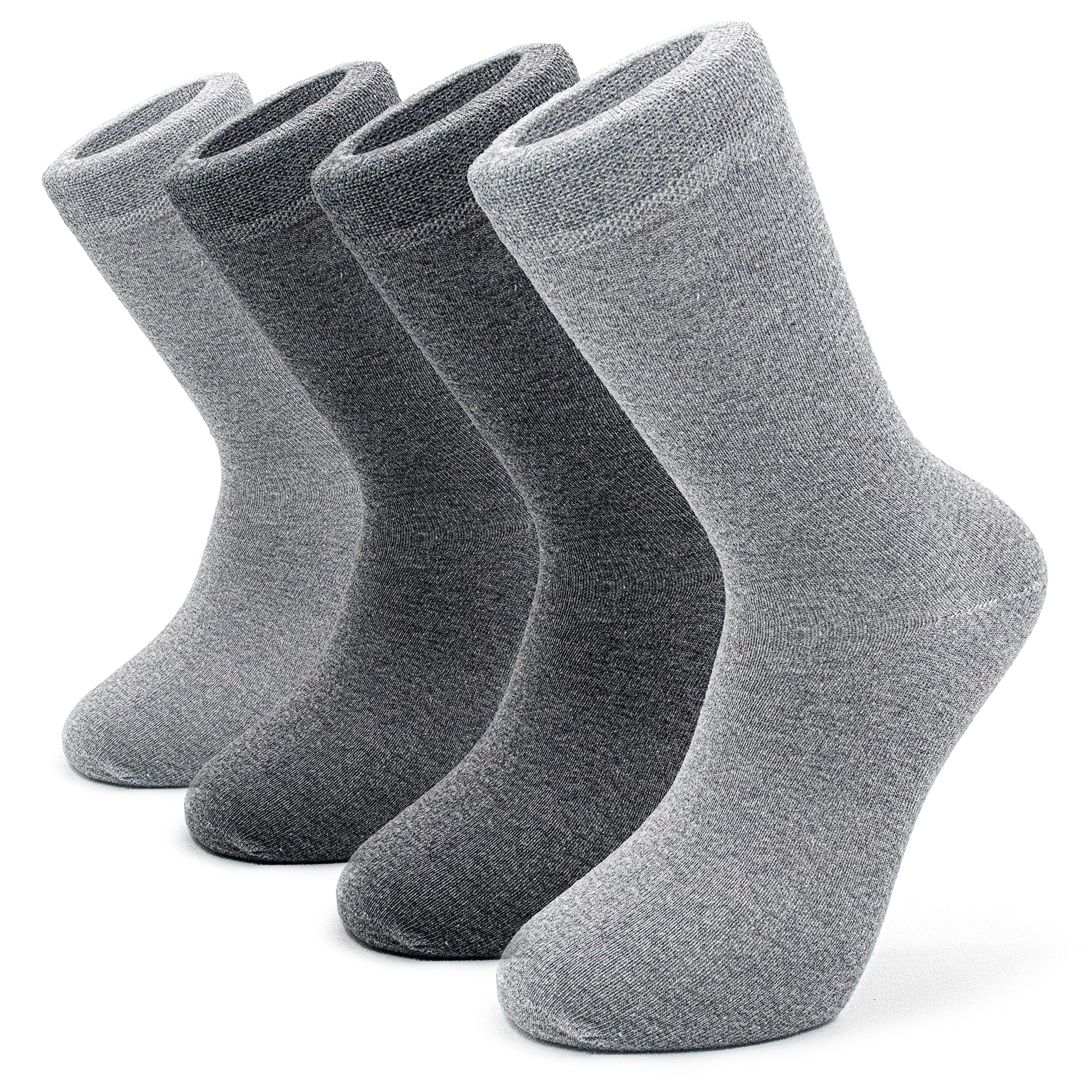 Mens 100% Cotton Socks – Dress Classic Multicolour 6-11, 4 Pair Multipack for Men’s