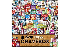 110ct Snack Box Snacks Variety Pack for Adults - Gift Basket - Spring Finals