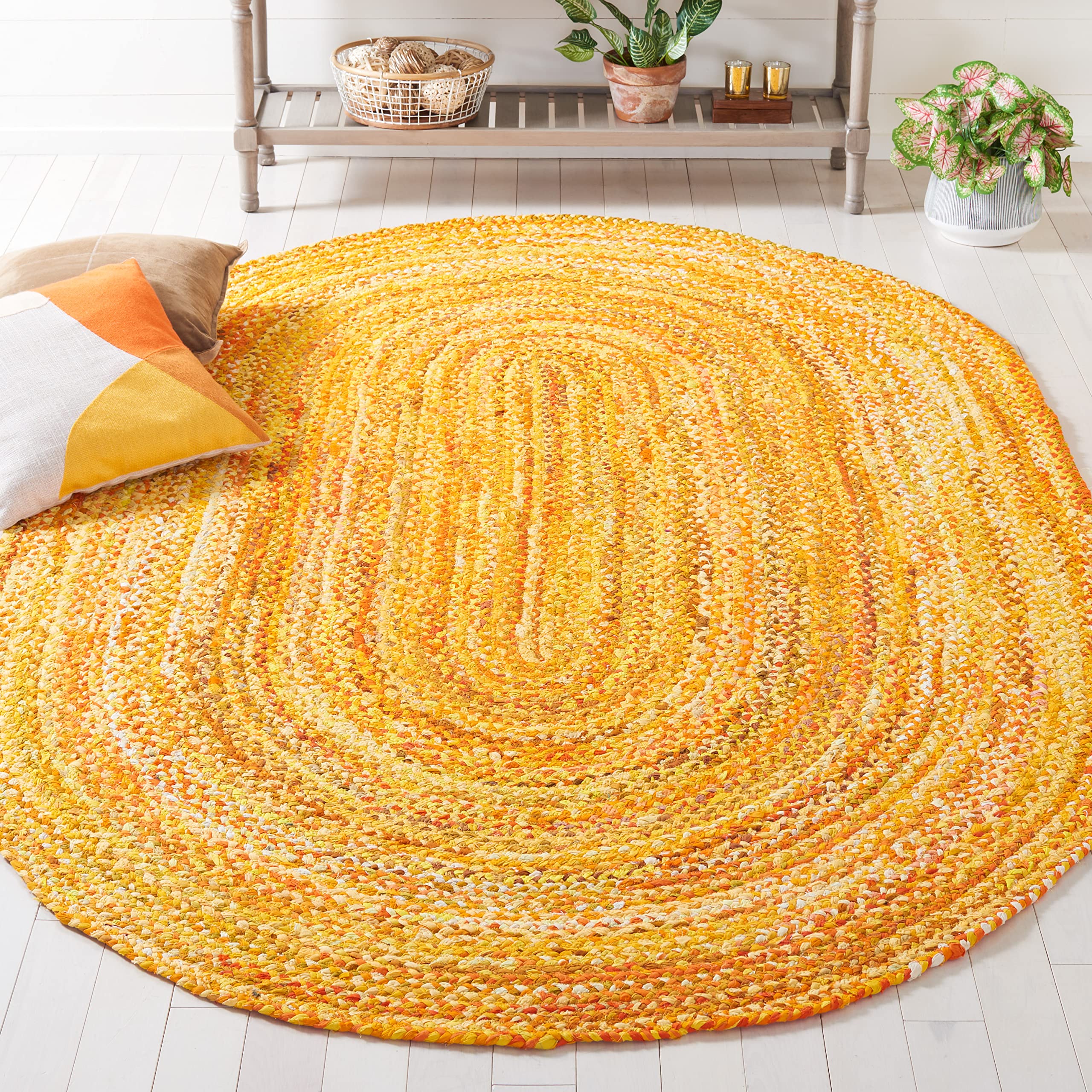 SAFAVIEH Braided Collection Oval Rug