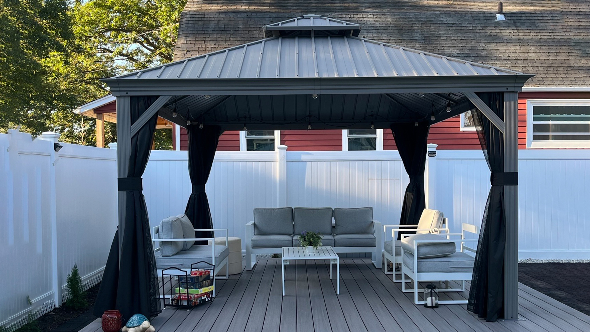 Amazon.com : PURPLE LEAF 10' X 14' Patio Hardtop Gazebo Aluminum