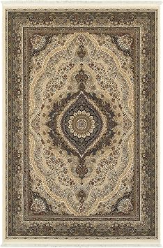 Oriental Weavers Masterpiece Area Rug - 111W2-53" x 76" - in Ivory/Multi - Vintage Inspired, Stain Resistant, Family and Pet Friendly, Bedroom, Office Rug