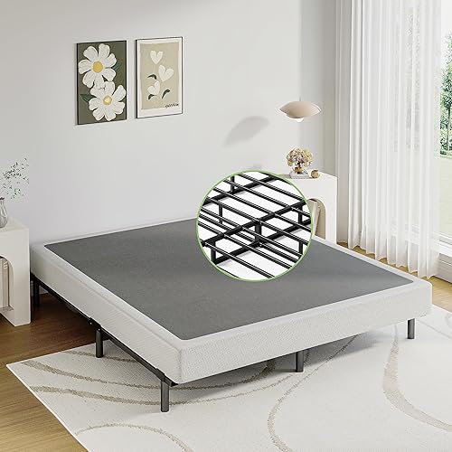 Miniatura 9 de Base de colchón de metal de 5 pulgadas, base de colchón inteligente, base de colchón resistente, fácil montaje