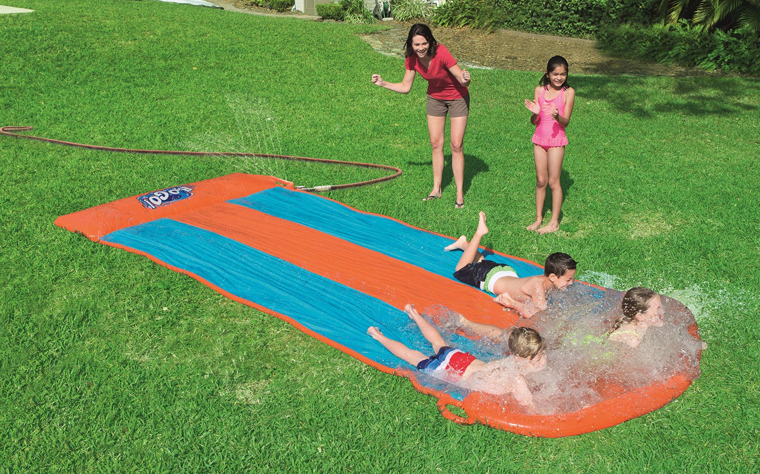 H2Ogo!- Scivolo Aqua Ramp Triplo, 3+ Anni, Cm.549, Multicolore, 52249