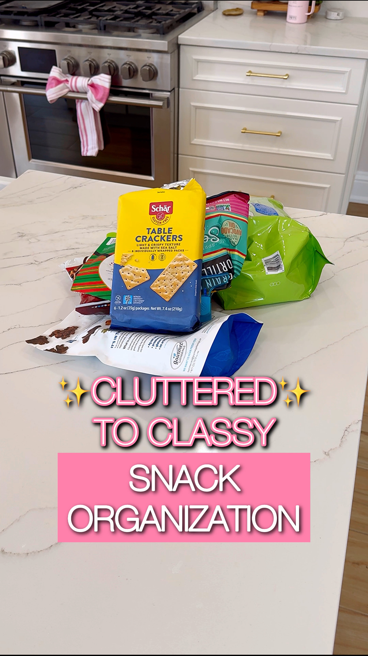 Watch Cluttered to Classy Snack Organization on Amazon Live