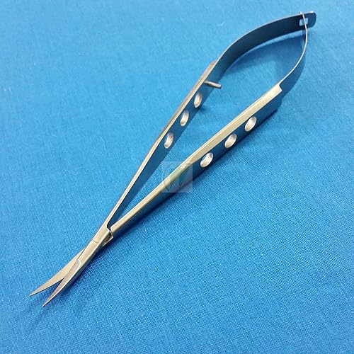 Miniatura 5 de TIJERAS MICRO QUIRÚRGICAS CASTROVIEJO DE GRADO O.R PREMIUM 5.5" INSTRUMENTOS DE OFTALMOLOGÍA CURVA DE 5.5"