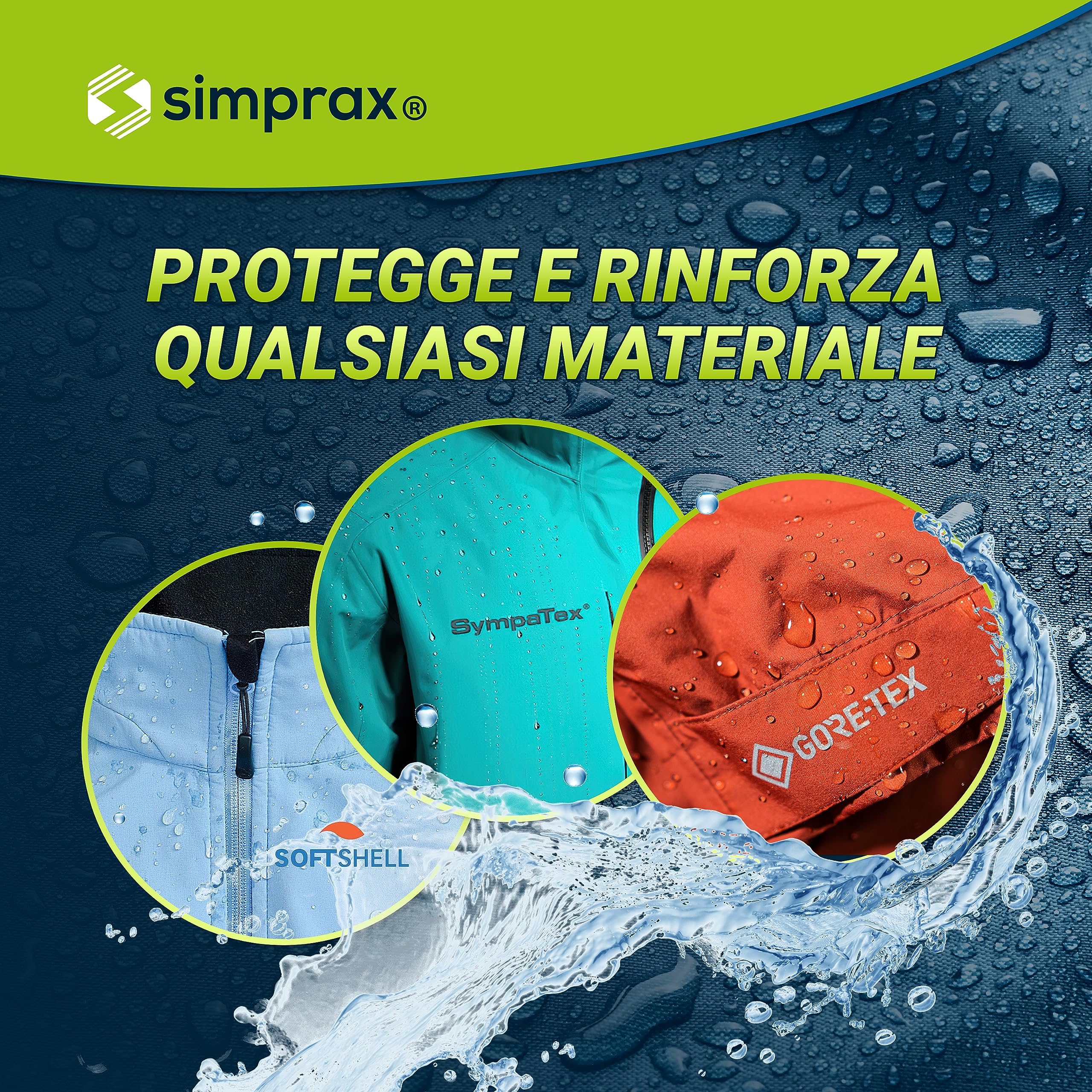 Detergente Impermeabilizzante Tessuti Ecologico & Senza PFC - Detersivo per Gore-Tex Sympatex Softshell & Abbigliamento Outdoor - Lavaggio in Lavatrice o Mano per Giacche Pantaloni