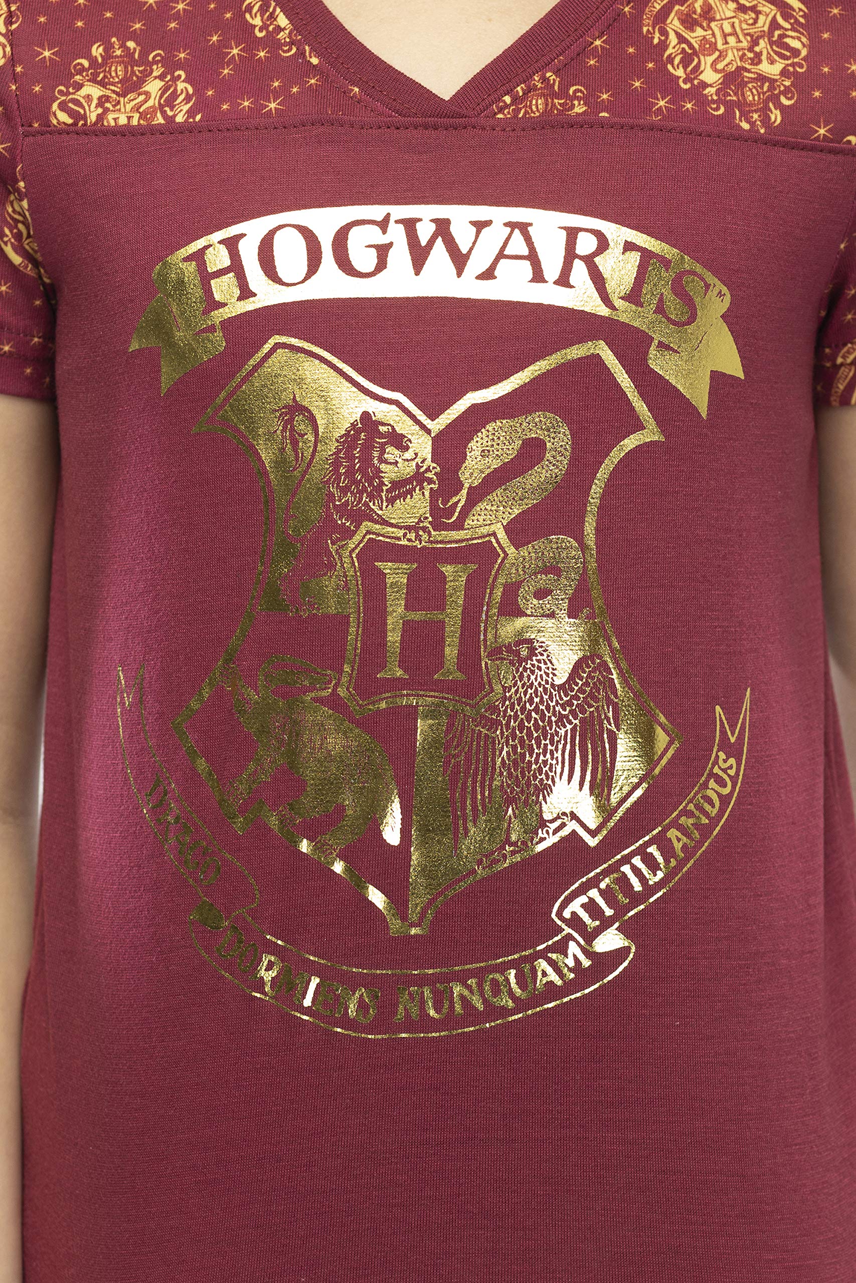 Camiseta de Manga Corta de Harry Potter Hogwarts Junior del PJ Emparejador Pajama Set