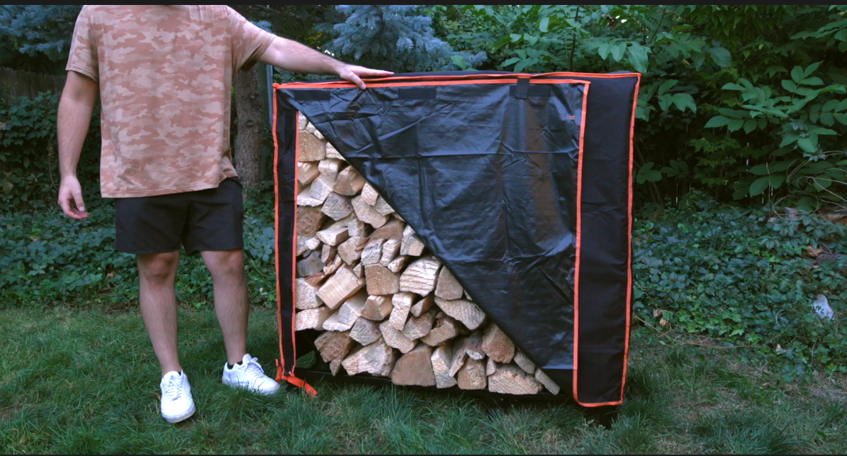 Amazon.com : GREENER 4ft Firewood Rack Cover-600D Oxford Fabric