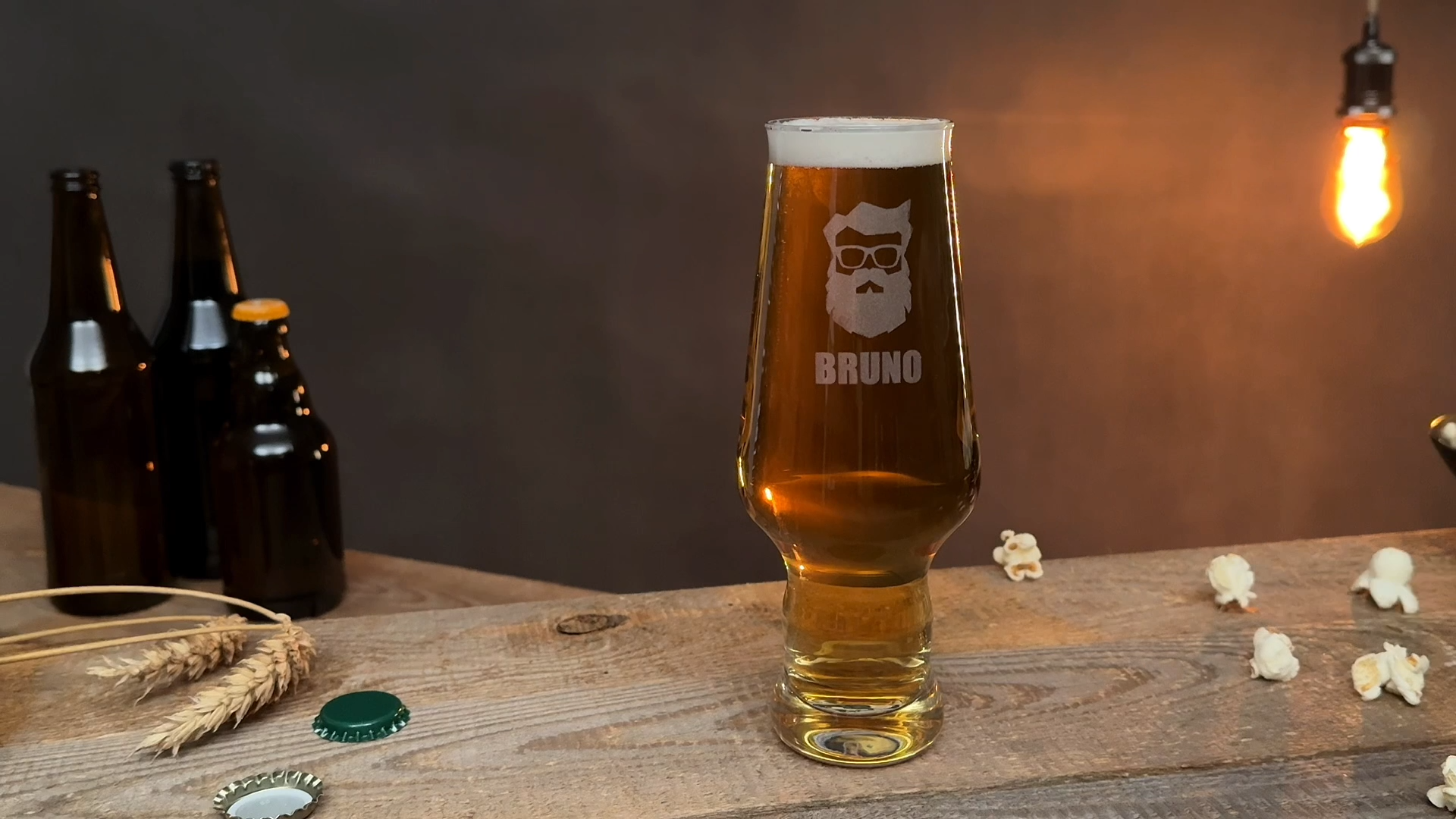 Chope à Bière Personnalisée Maverton 0,4L - Verre Gravé Cadeau Homme Amateurs De Bière - Idéal Anniversaire