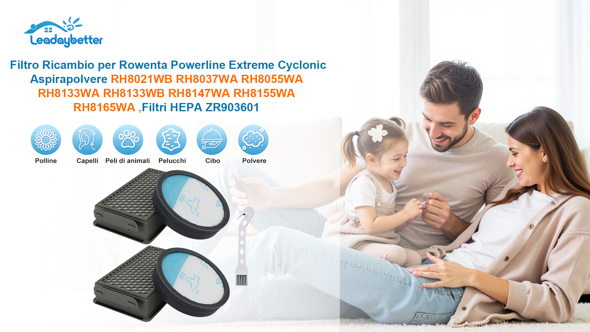 vhbw filtro HEPA compatibile con Rowenta Silent Force Extreme Cyclonic RO815411/410, RO815483/410 aspirapolvere