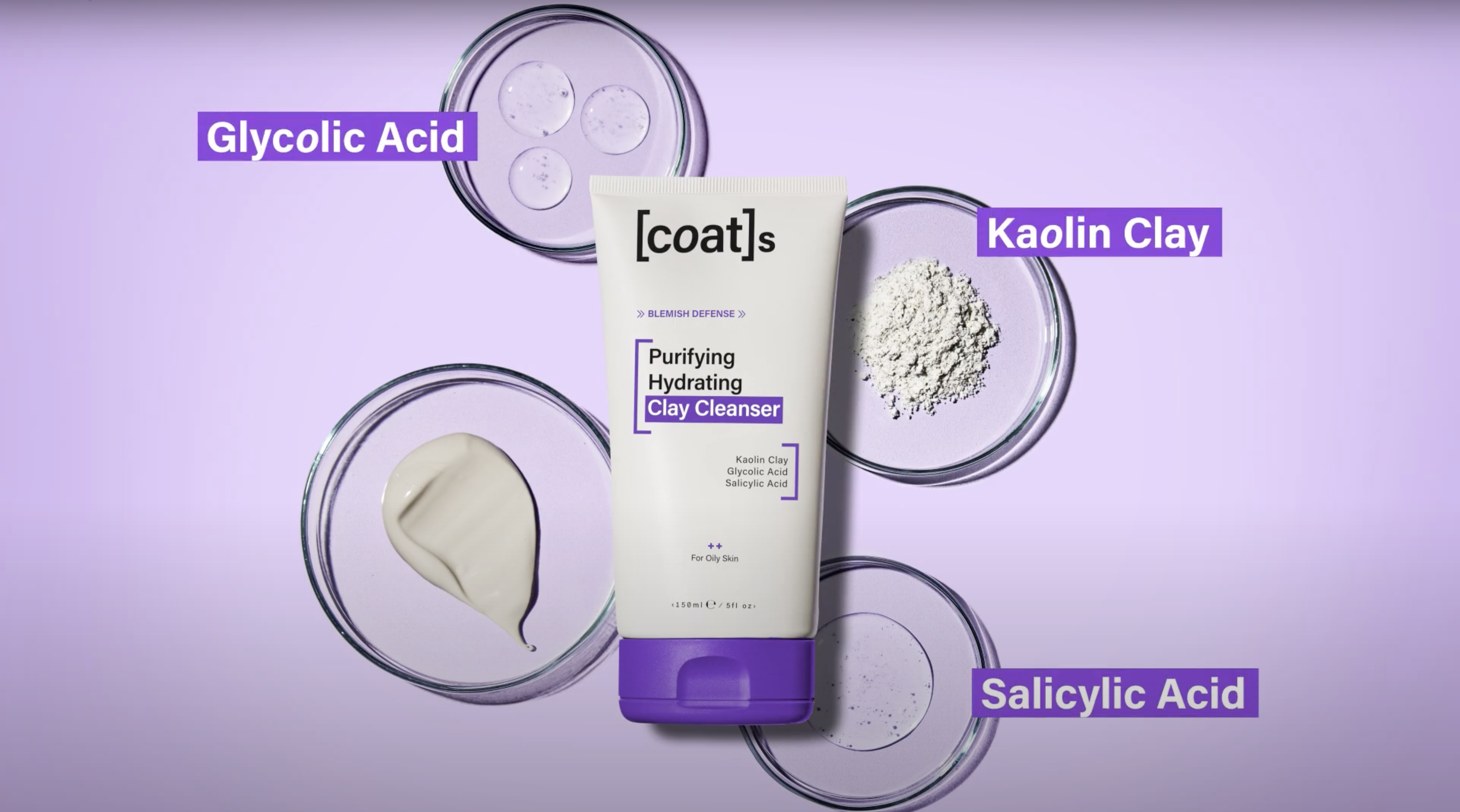 Amazon.com: COATS Blemish Defense Clay Cleanser for Oily, Blemish