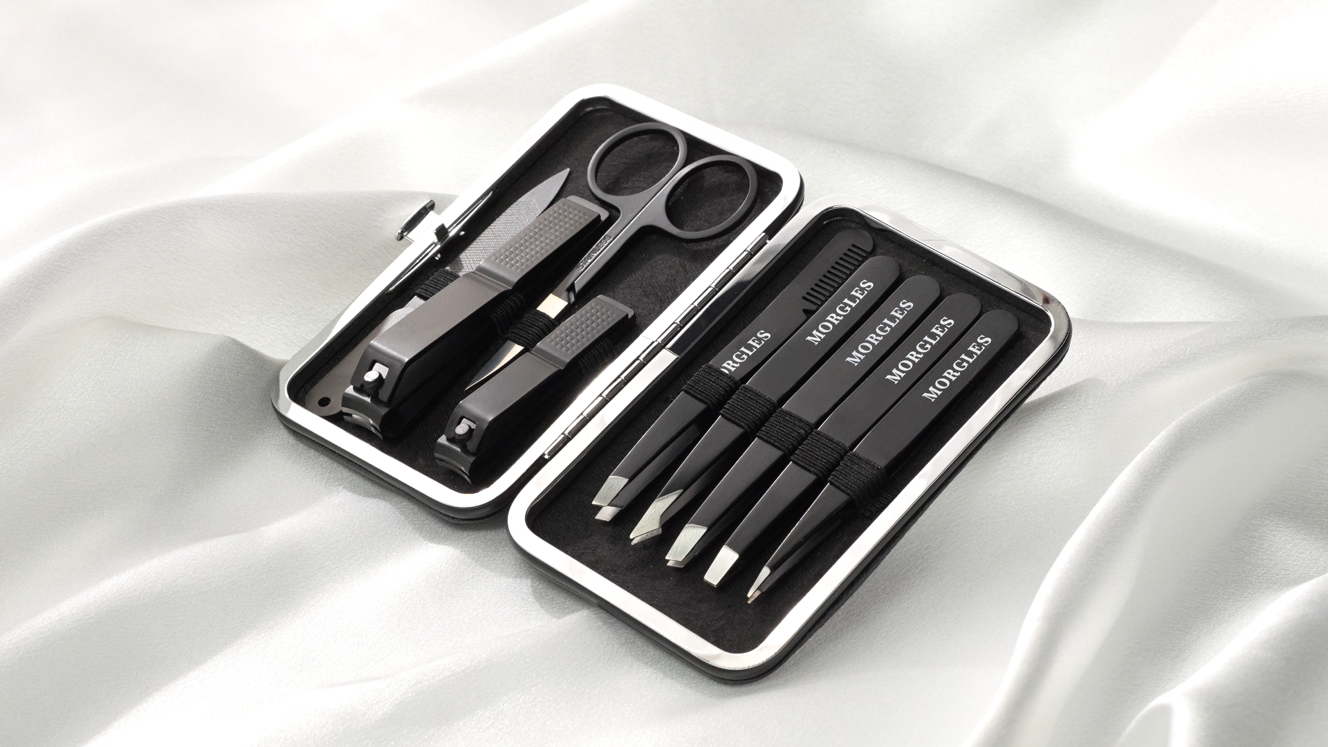 Amazon.com : MORGLES Tweezers Set and Nail Clippers, 9 Pcs
