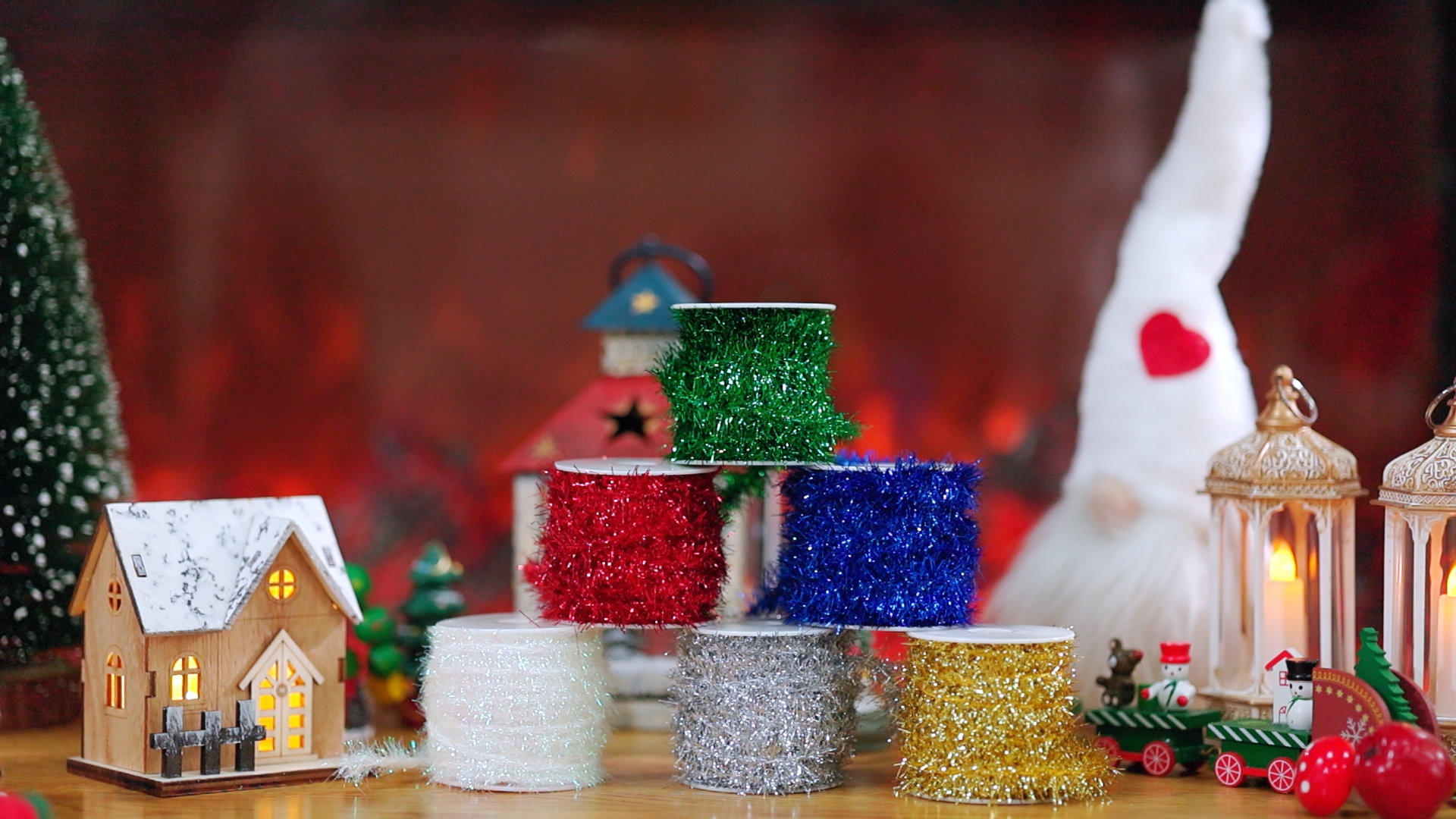 Amazon.com: Xinnun 60 Yard Christmas Tinsel Garland Colorful