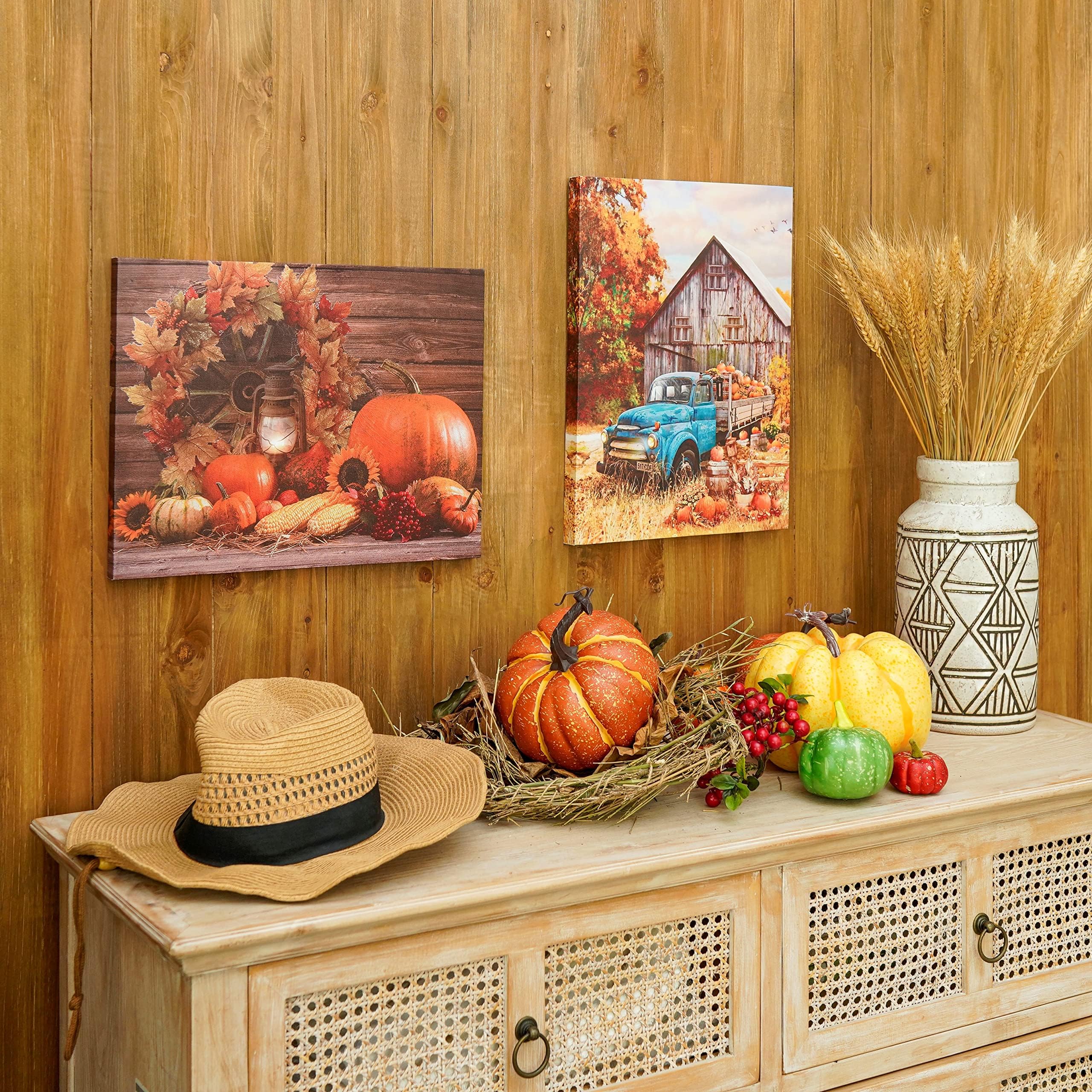 カボチャデザインのキャンバスアート カボチャデザインのキャンバスアート