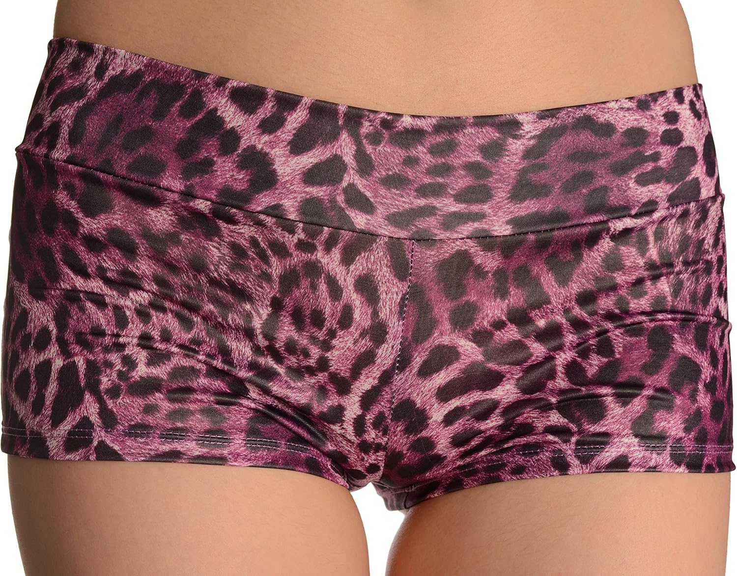 LissKiss Pink Leopard Shorts - Shorts