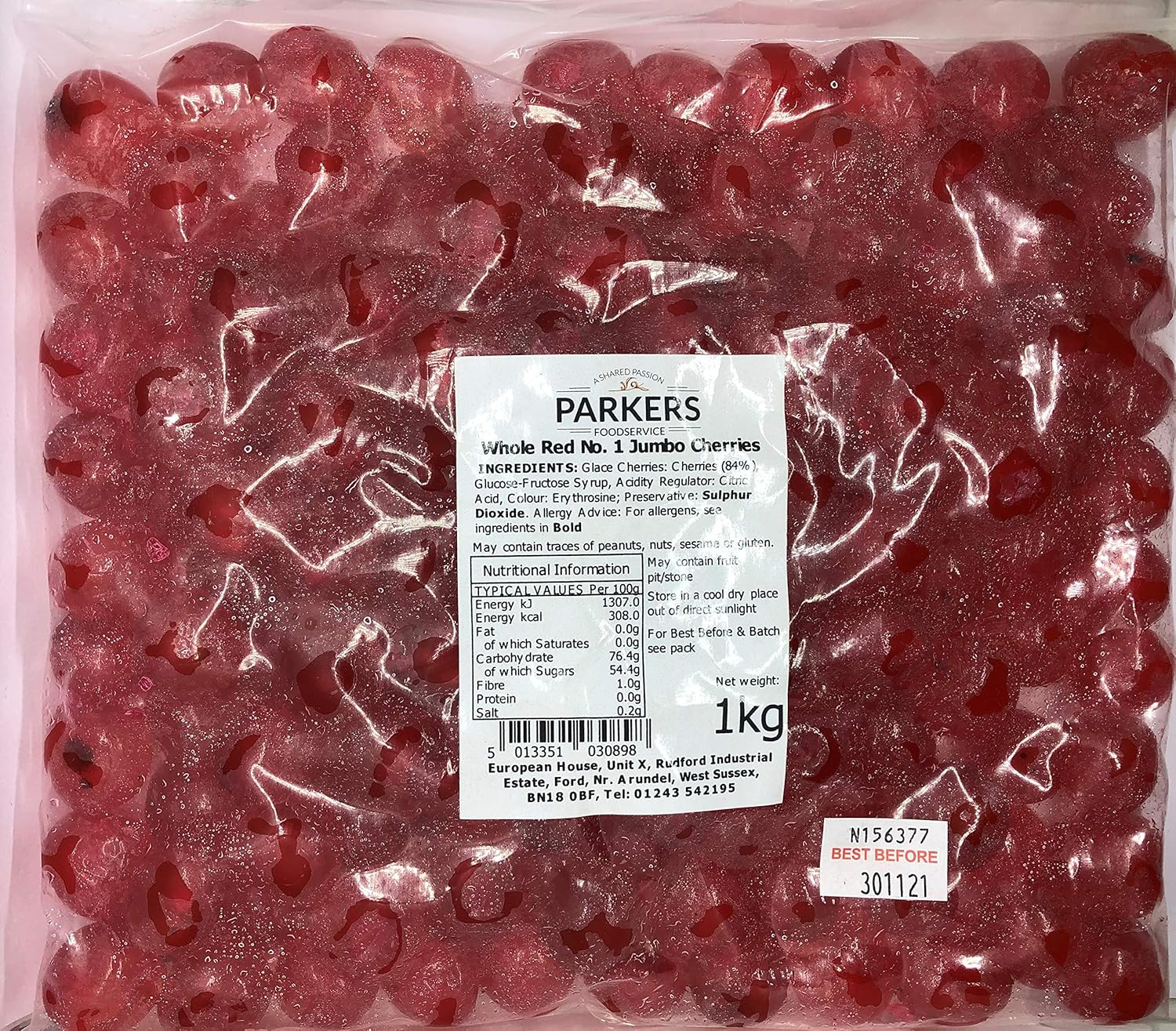 Whole Red Glace Cherries 1KG Amazon.co.uk Grocery