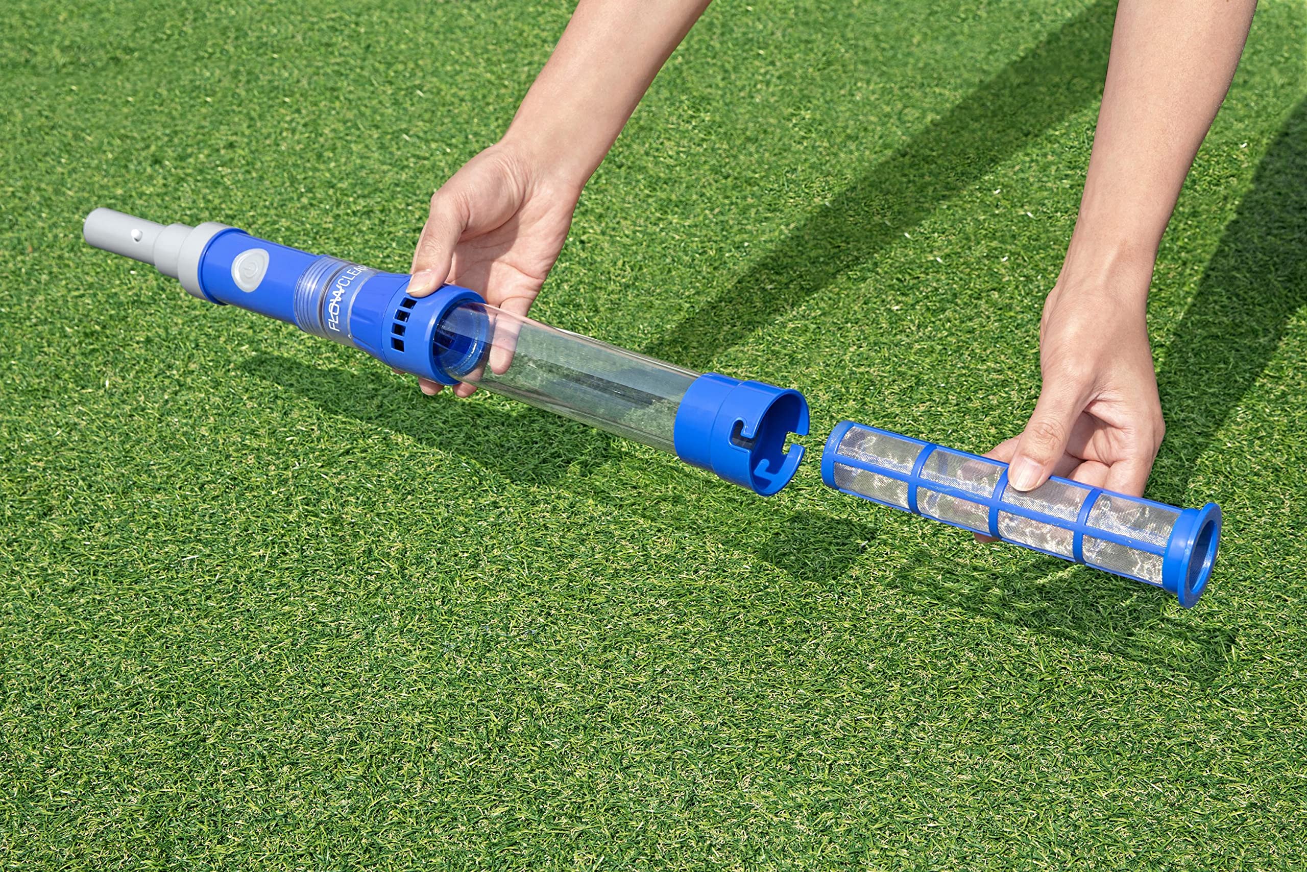 Bestway Flowclear AquaSurge Rechargeable Pool Vacuum Cleaner, Grey