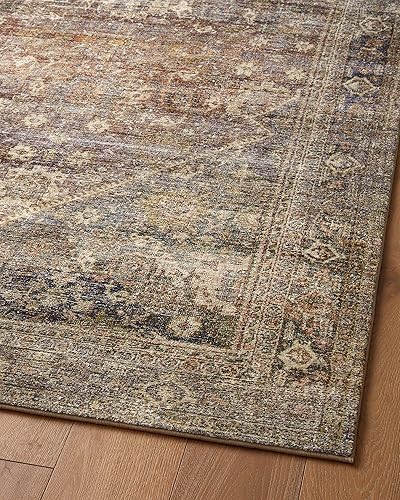 Miniatura 10 de Loloi Amber Lewis Morgan Collection MOG-05 - Alfombra de 2 pies 3 pulgadas x 7 pies 6 pulgadas, 38" de espesor, modelo SpiceLagoon, con CloudPile,