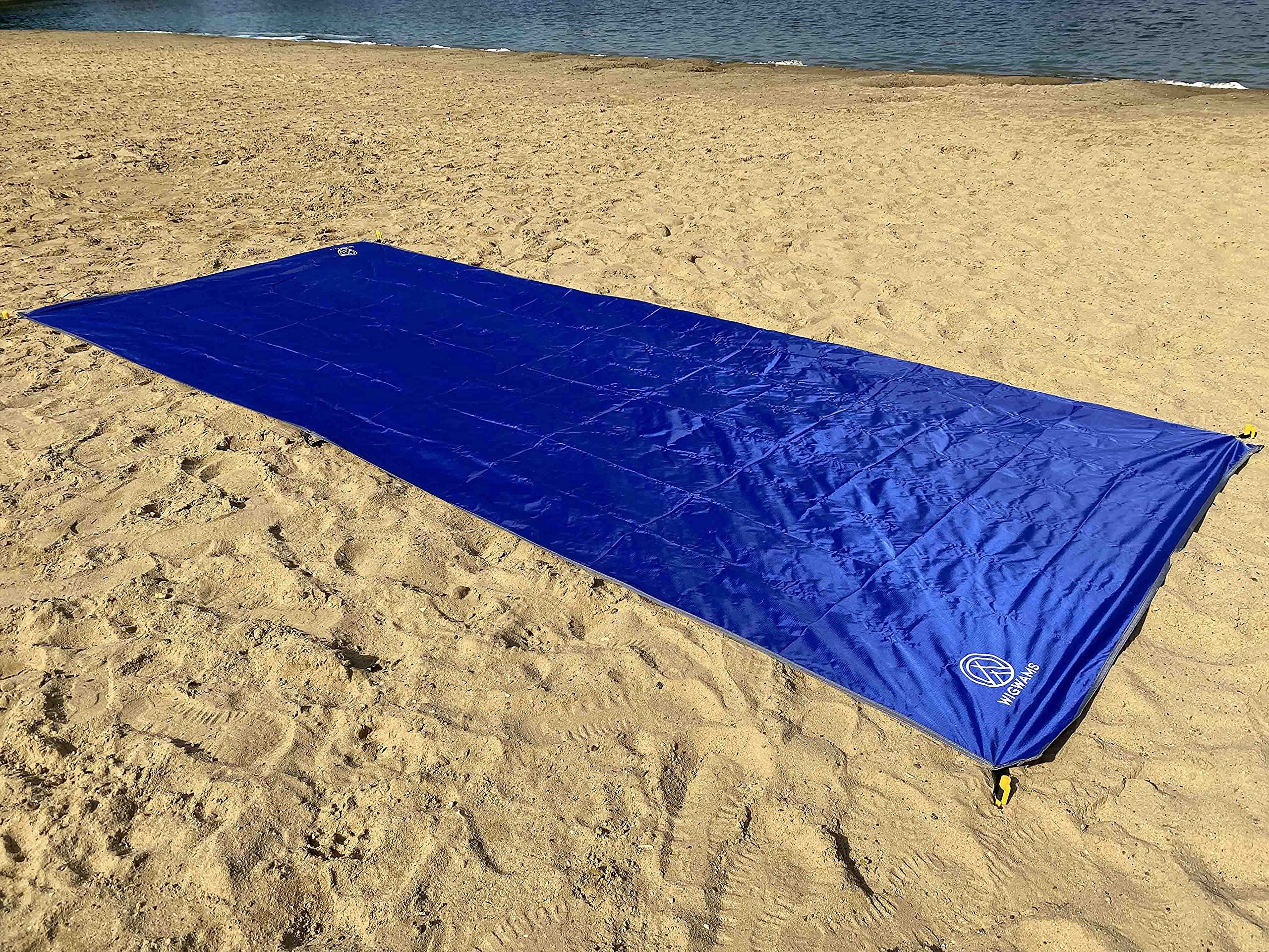 SUP Tappetino da atterraggio per tavole da paddle 360 x 145 cm blu oceano nylon 210T