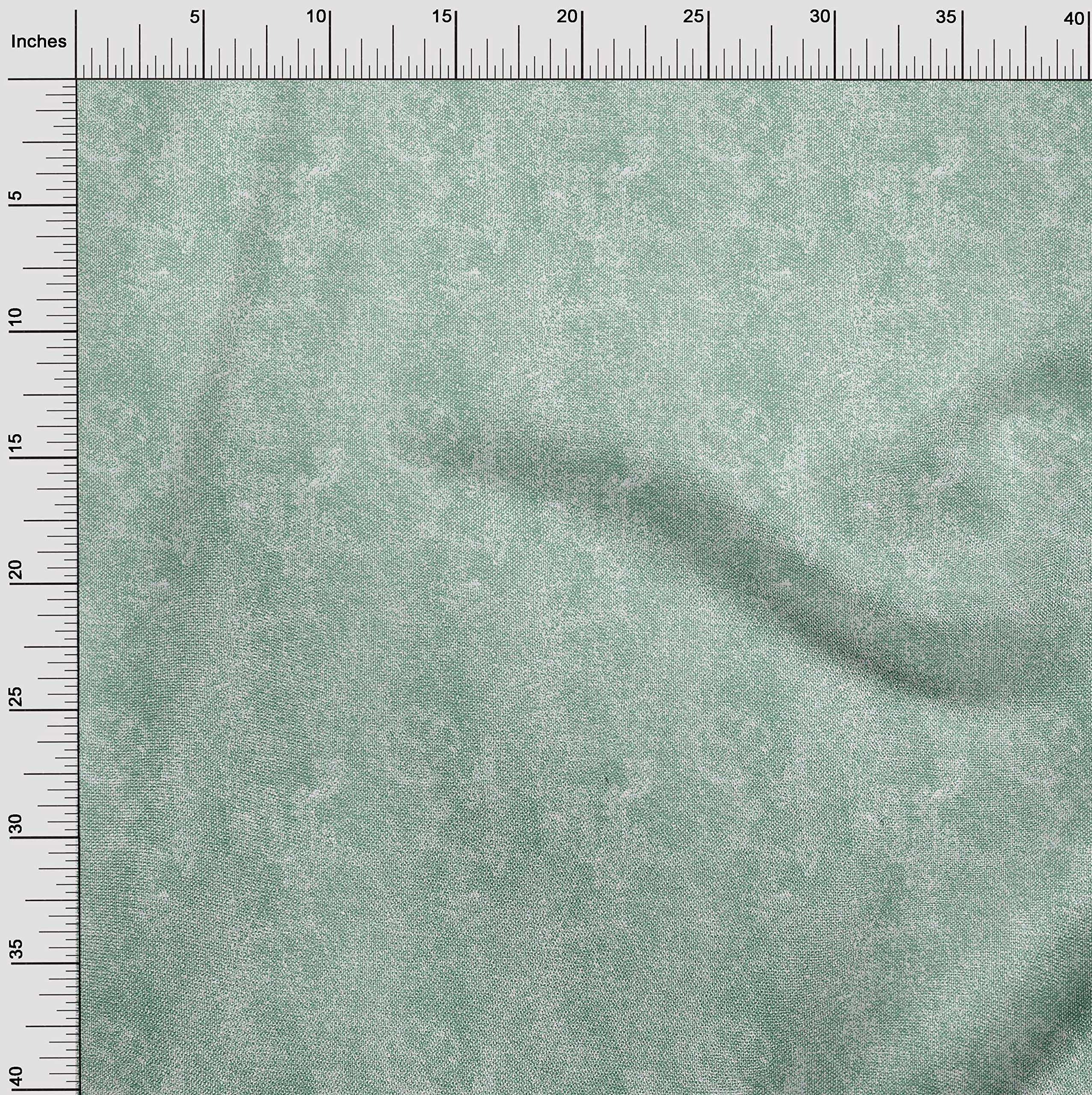 oneOone Cotton Cambric Sea Green Fabric Texture Sewing