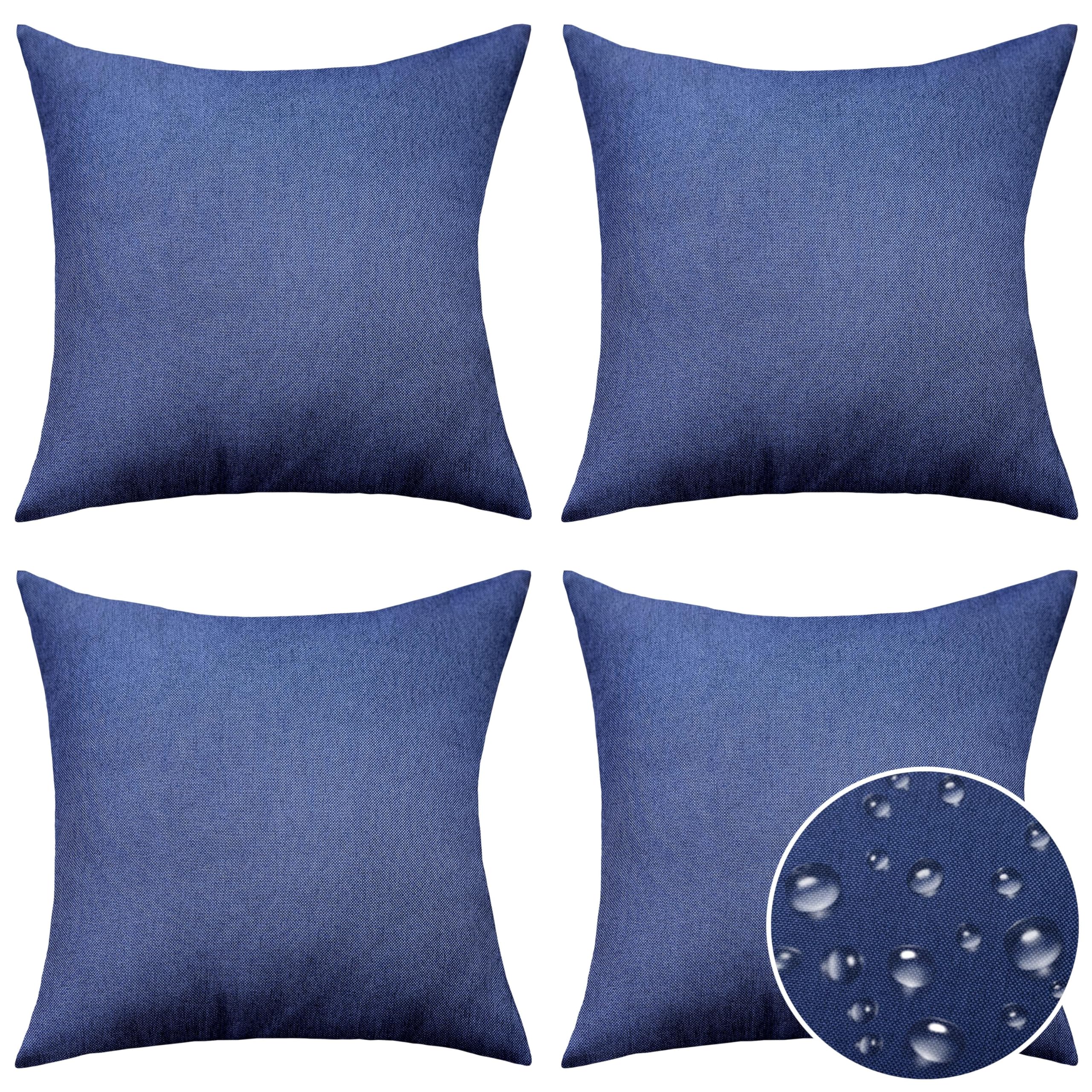Housse de coussin d'extérieur imperméable bleu marine pour sublimer votre canapé de balcon et tente