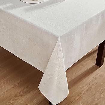 【Laura Ashley】テーブルクロス Amazon.com: Laura Ashley Dothan Luxury Linen Blend