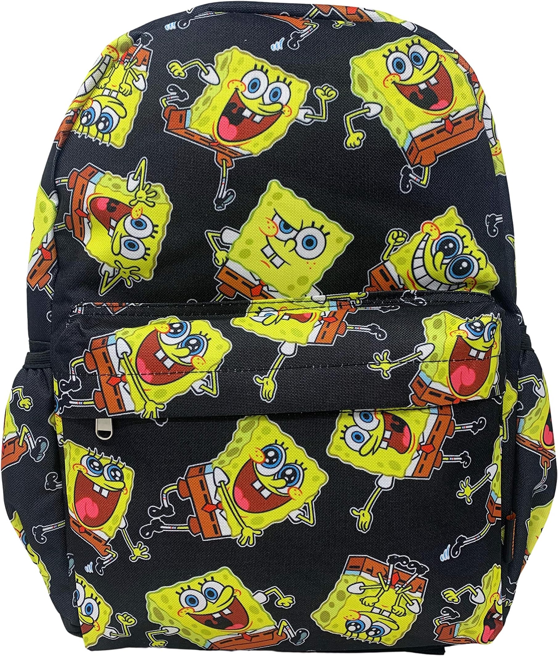 SpongeBob SquarePants 16 Inches Large Allover Print Backpack with Laptop Sleeve