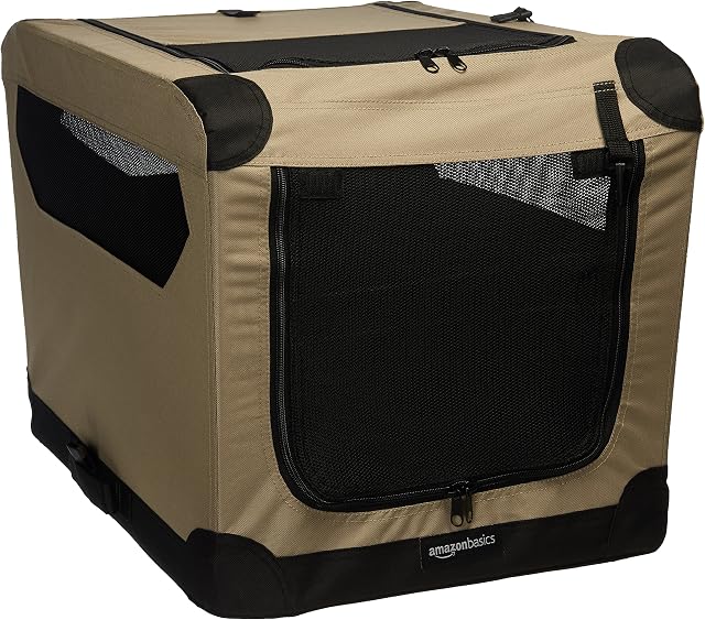 Amazon Basics Folding Soft Dog Crate, 26"