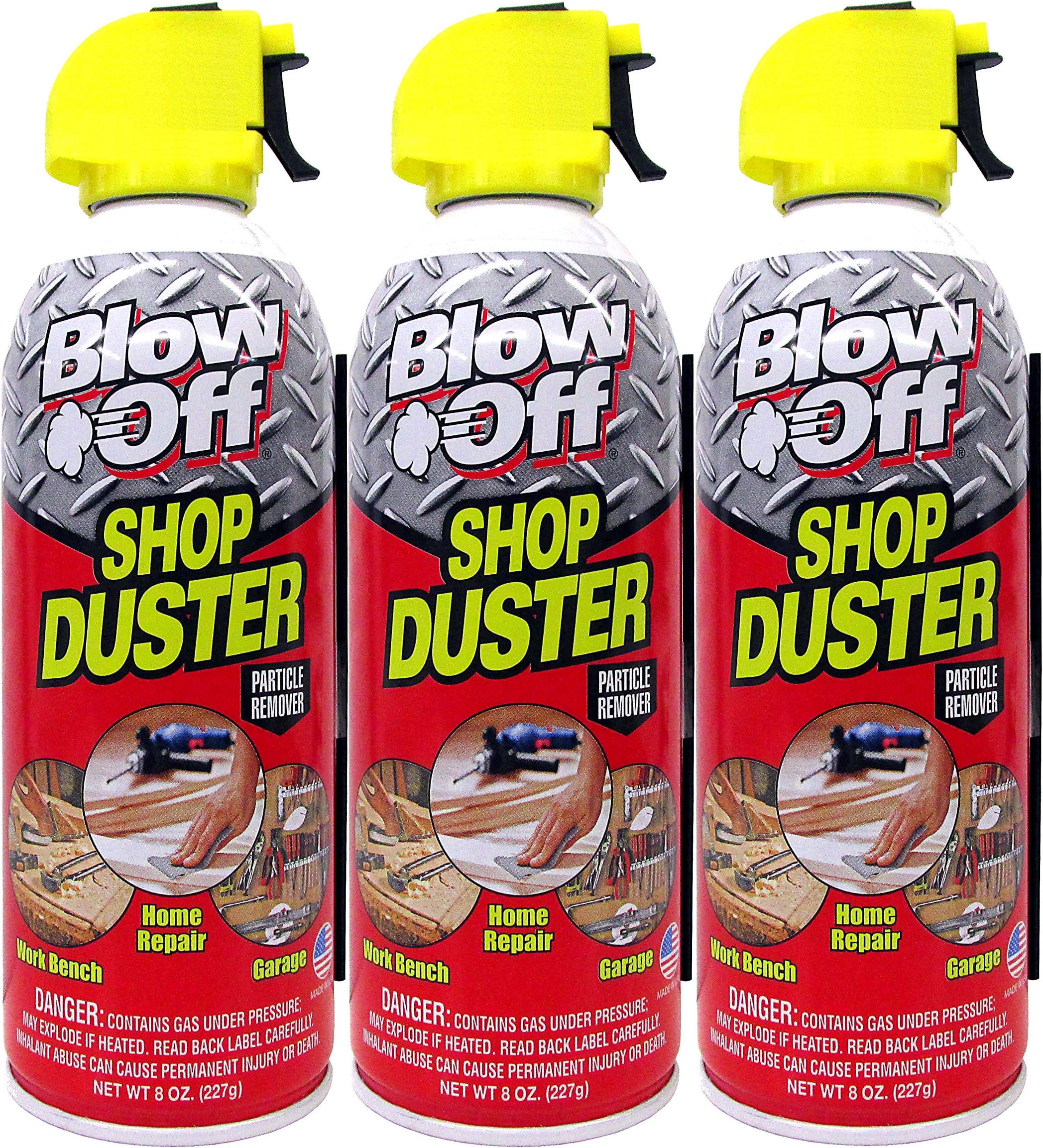 Max Professional BlowOff Shop Duster Compressed Air Duster 8oz - Electronics, Computers, Workshop (3 Units)