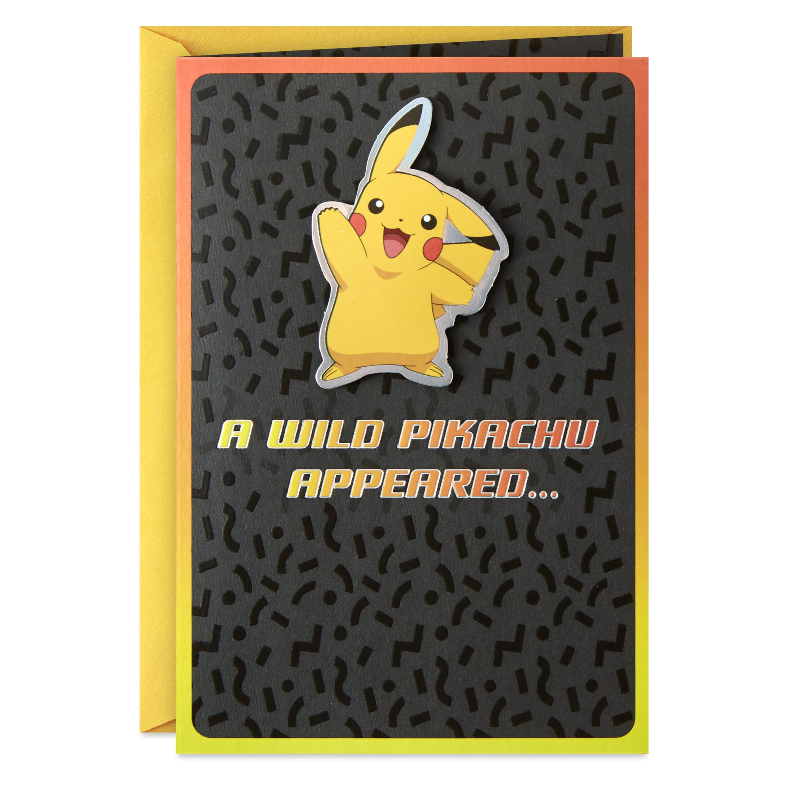 Amazon.com : Hallmark Pokémon Birthday Card (Wild Pikachu) : Office Products