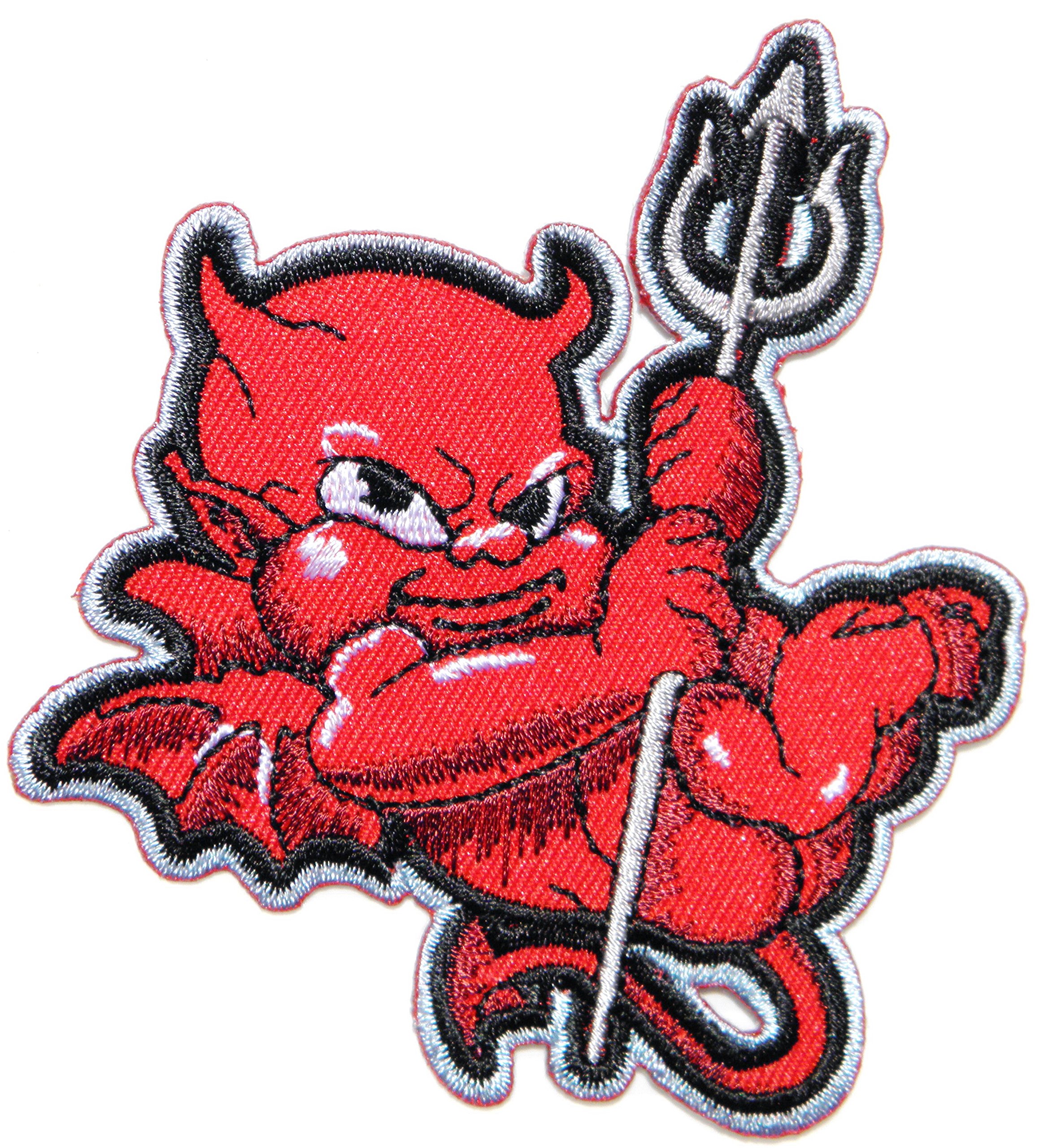 panicha biker patchRed Bad Baby Devil Wings Folk Halloween Biker Lady Rider Hippie Punk Rock Heavy Metal Tatoo Jacket T-shirt Patch Sew Iron on Embroidered Sign Badge