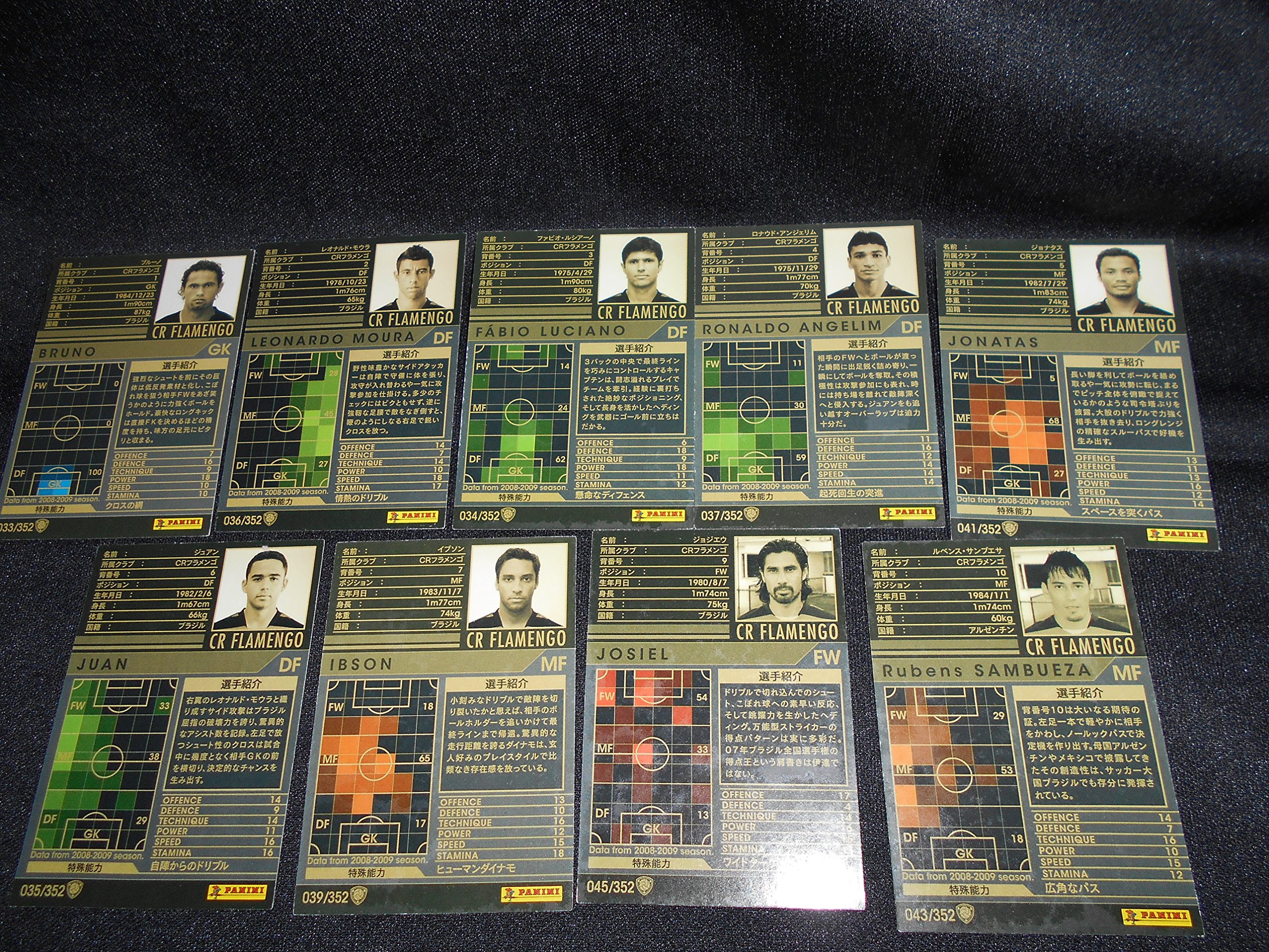 Amazon.co.jp: WCCF CR・フラメンゴ所属 白カード9人セット