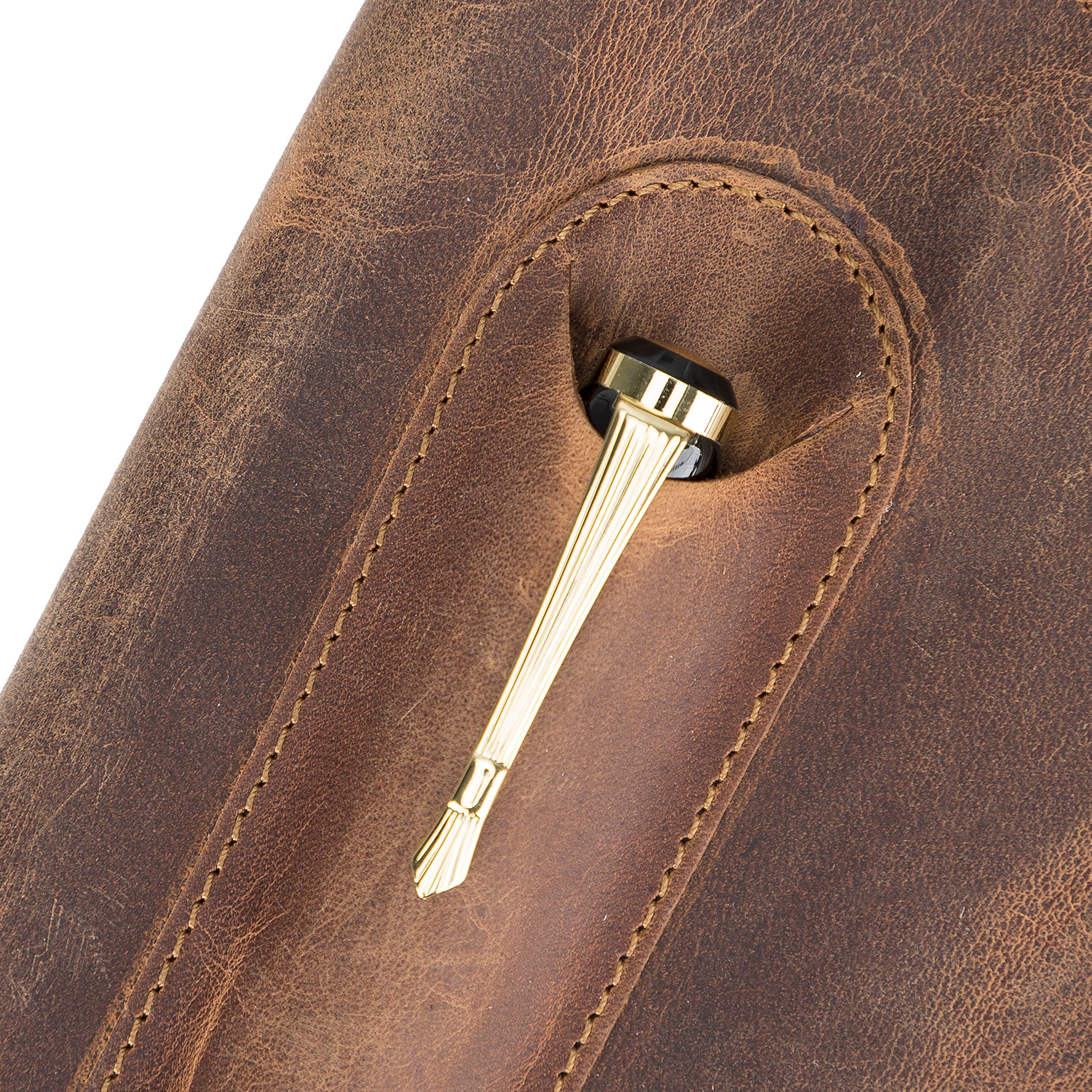 A5 Notizbuch Leder inkl. Buch - Nachfüllbares Reisetagebuch aus Handgefertigtem Echtleder Perfekt als Tagebuch, Notebook, Skizzenbuch oder Lebensplaner Leather Journal DIN A5 22x15cm in Vintage Braun