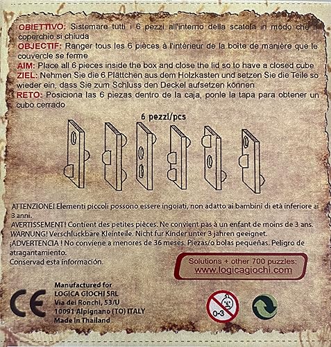 Miniatura 9 de Logica Puzzles Art. Leonardo da Vinci Collection - Puzzle de golf (madera fina), diseño de palos de golf