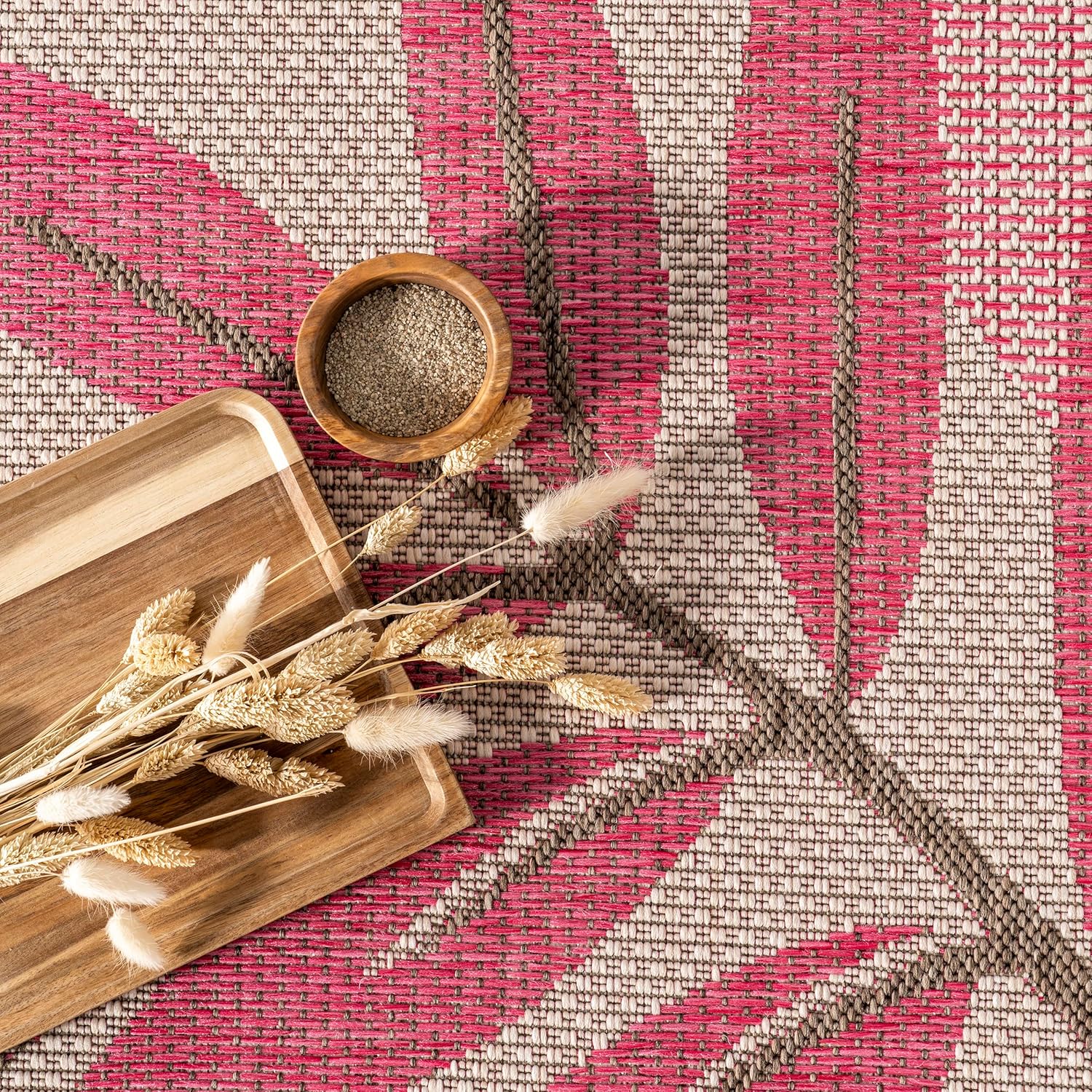 nuLOOM Outdoor Trudy Area Rug, 8x11, Pink