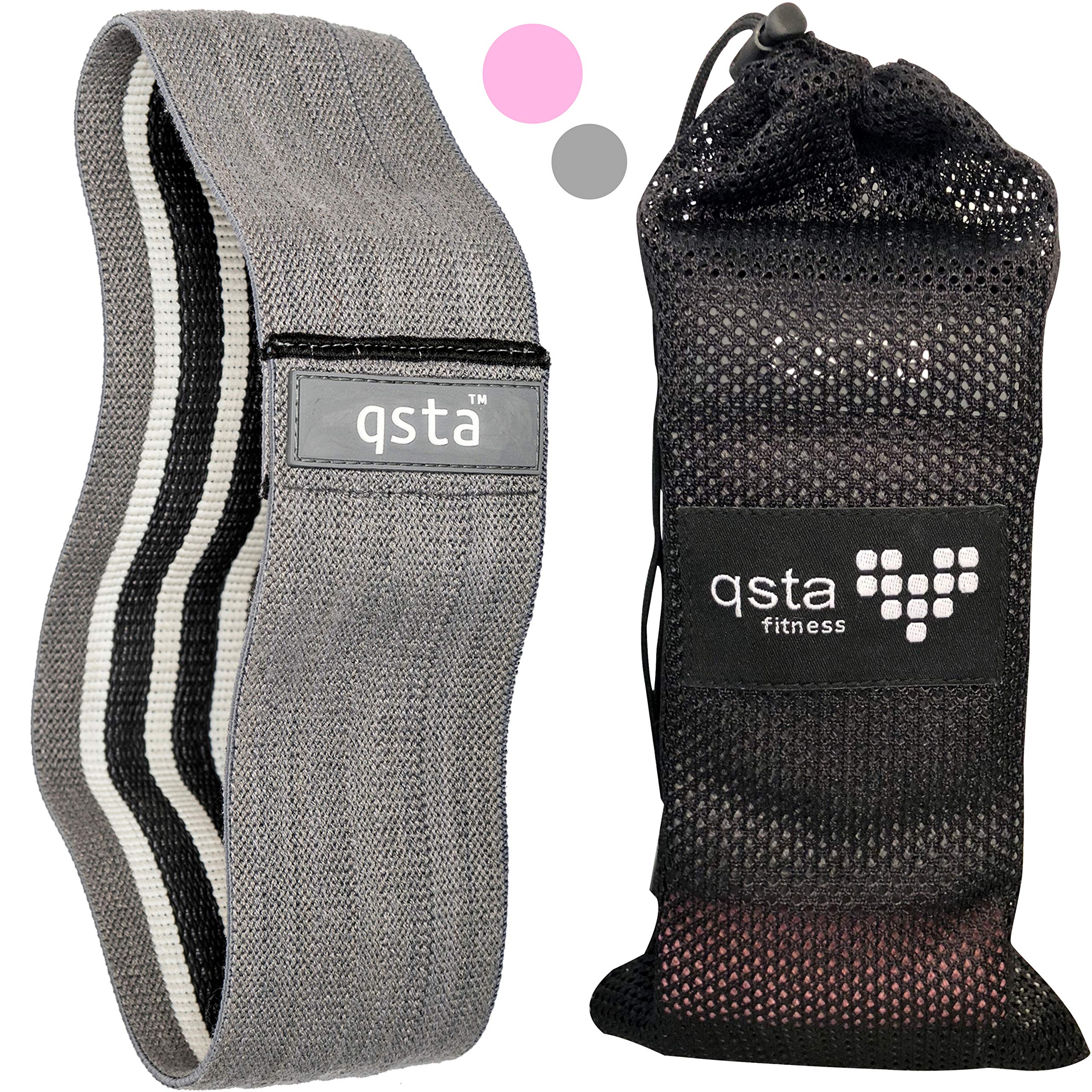 Hip Band - Glute Resistance Bands - Heavy Squat as Katy Hearn Workout Butt - Activation by Thick Resistance for Legs, Thighs, Abductor - Heavy Duty Circle - It Won’t Snap, Roll or Break - FREE App