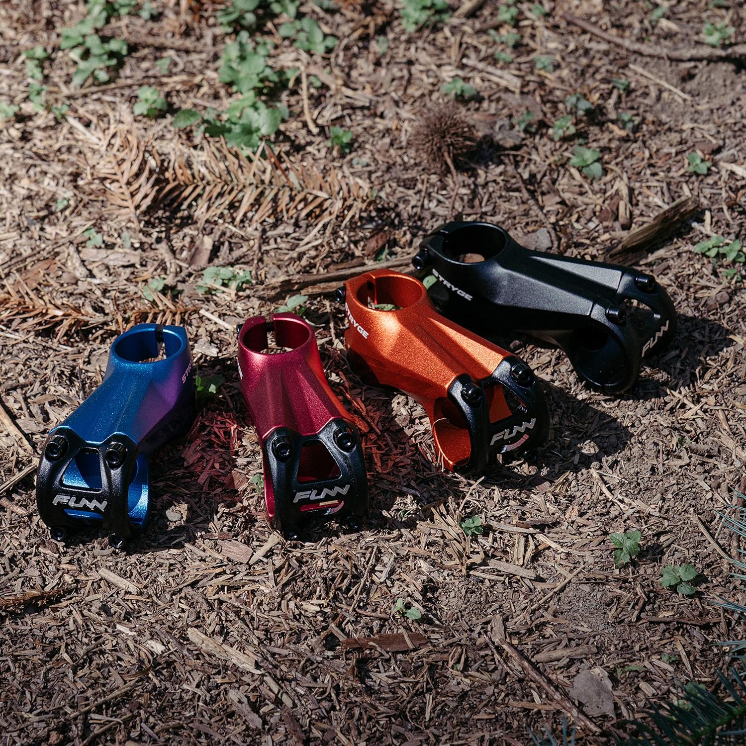 Funn Stryge Bike Drop Stem -5 Degree, 100mm Length, 35mm Bar Clamp, Mountain Bike, BMX, Road, Gravel, Black Aluminum Alloy