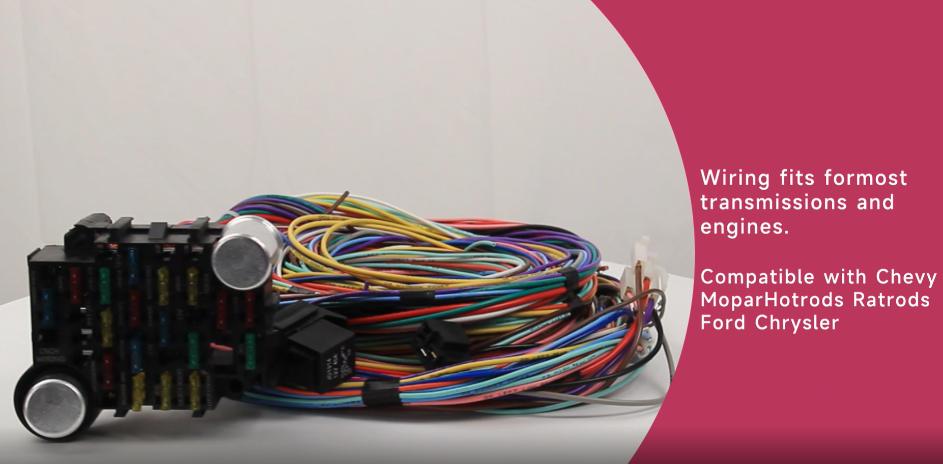 Universal 21 Circuit Wiring Harness Kit, Universal Extra Long Wire 21