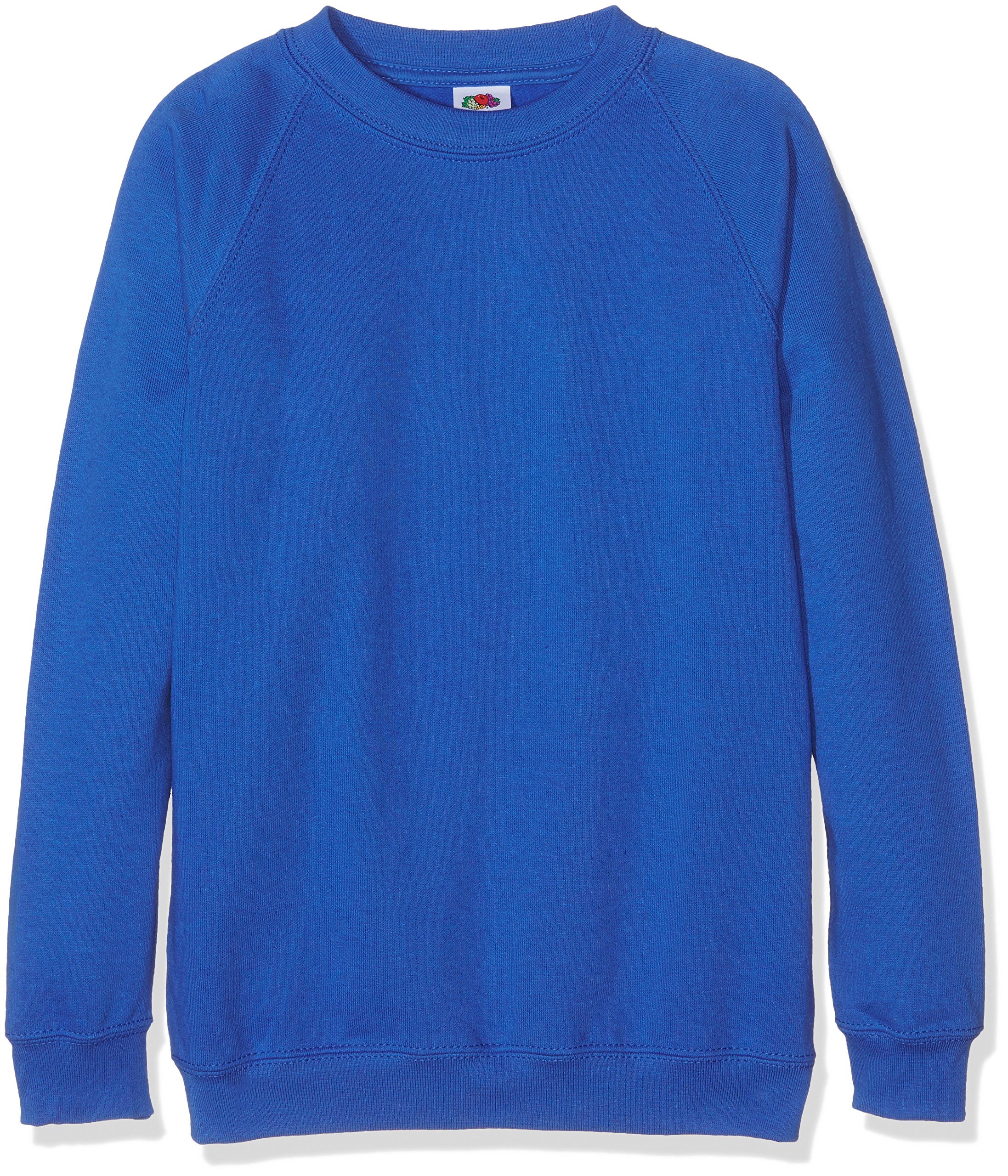 Fruit of the Loom Childrens Unisex Raglan Sleeve Sweatshirt (12-13) (Royal)